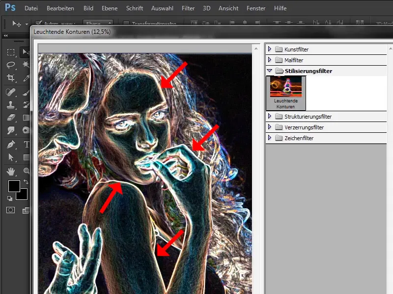 Photoshop composing - Fire and ice - Part 02: Creating contours in preparation for the fire