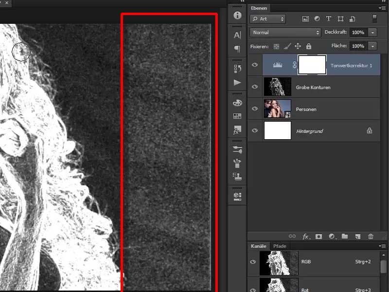 Photoshop-Composing - Api dan Es - Bagian 02: Membuat kontur sebagai persiapan untuk api