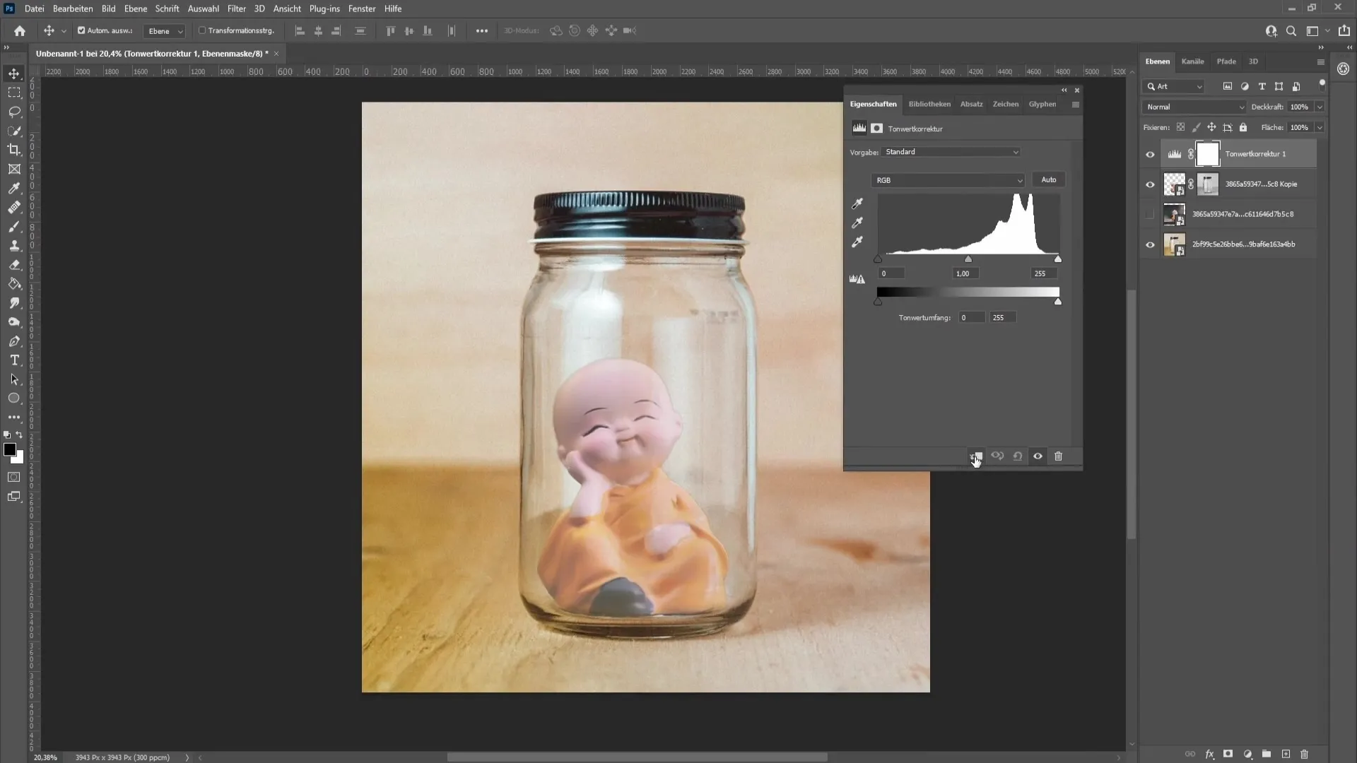 Realistically insert an object into a glass - Step-by-step guide for Photoshop