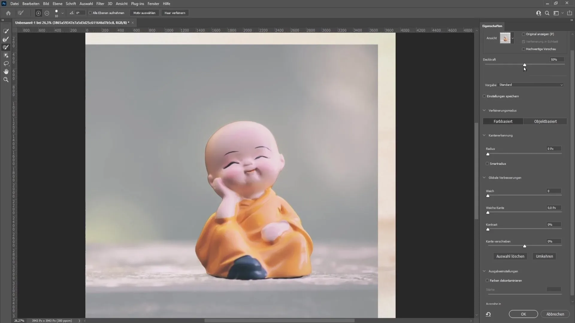 Inserting an object realistically into a glass - Step-by-step guide for Photoshop