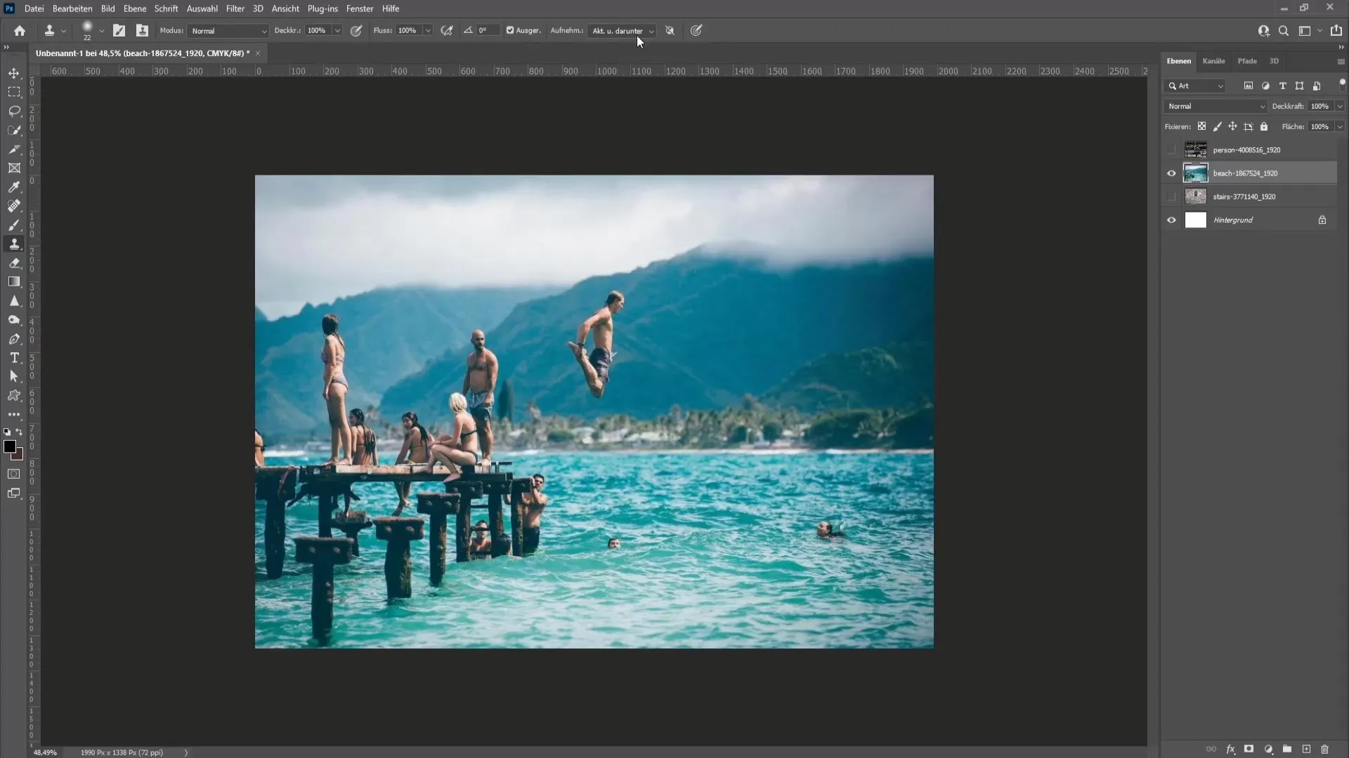 Removing objects or people from images - Step-by-step guide with Photoshop