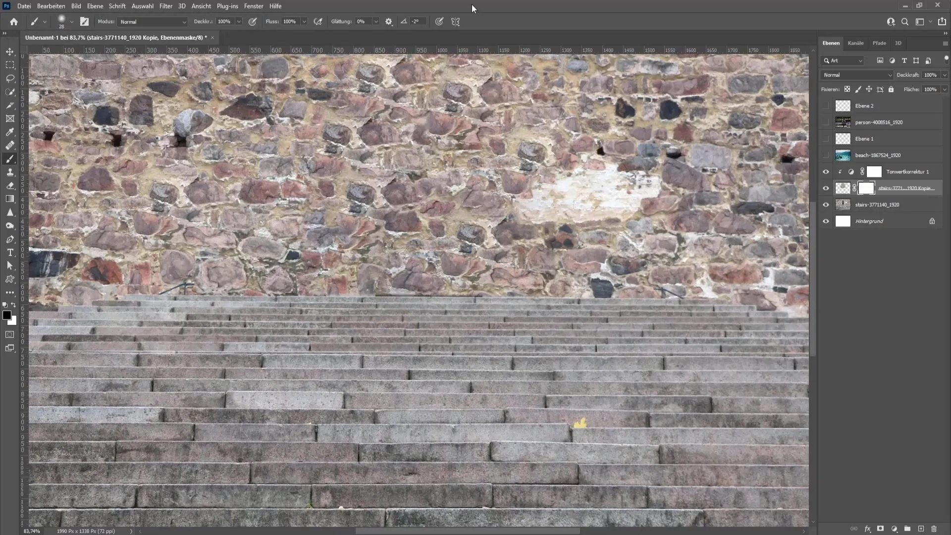 Remove objects or people from images - step-by-step guide with Photoshop