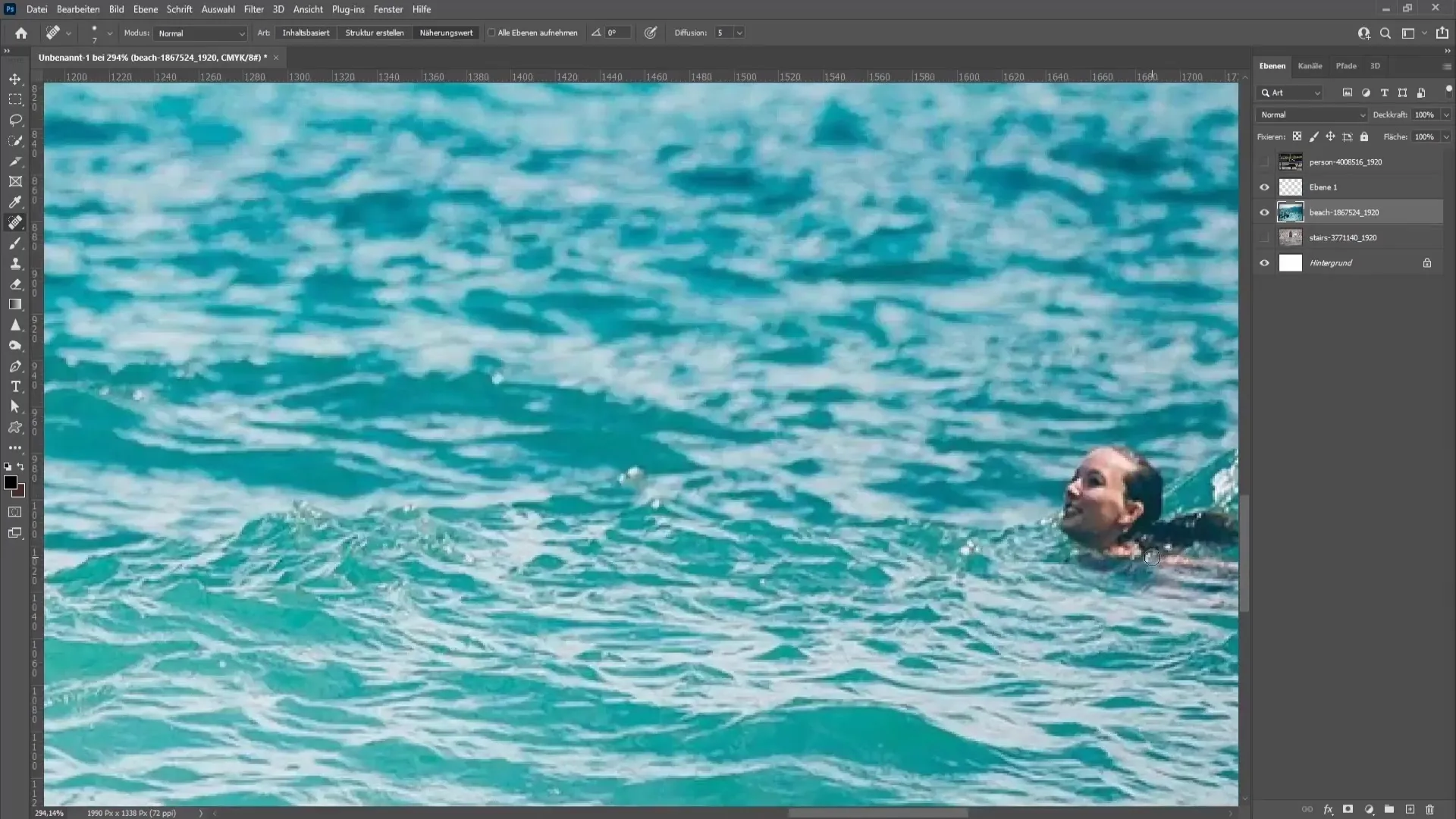 Remove objects or people from pictures - Step-by-step guide with Photoshop