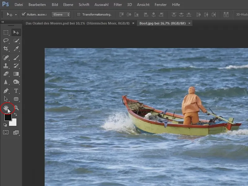 Photoshop-Composing - Orakel Lautan - Bagian 02: Memotong dan meletakkan perahu