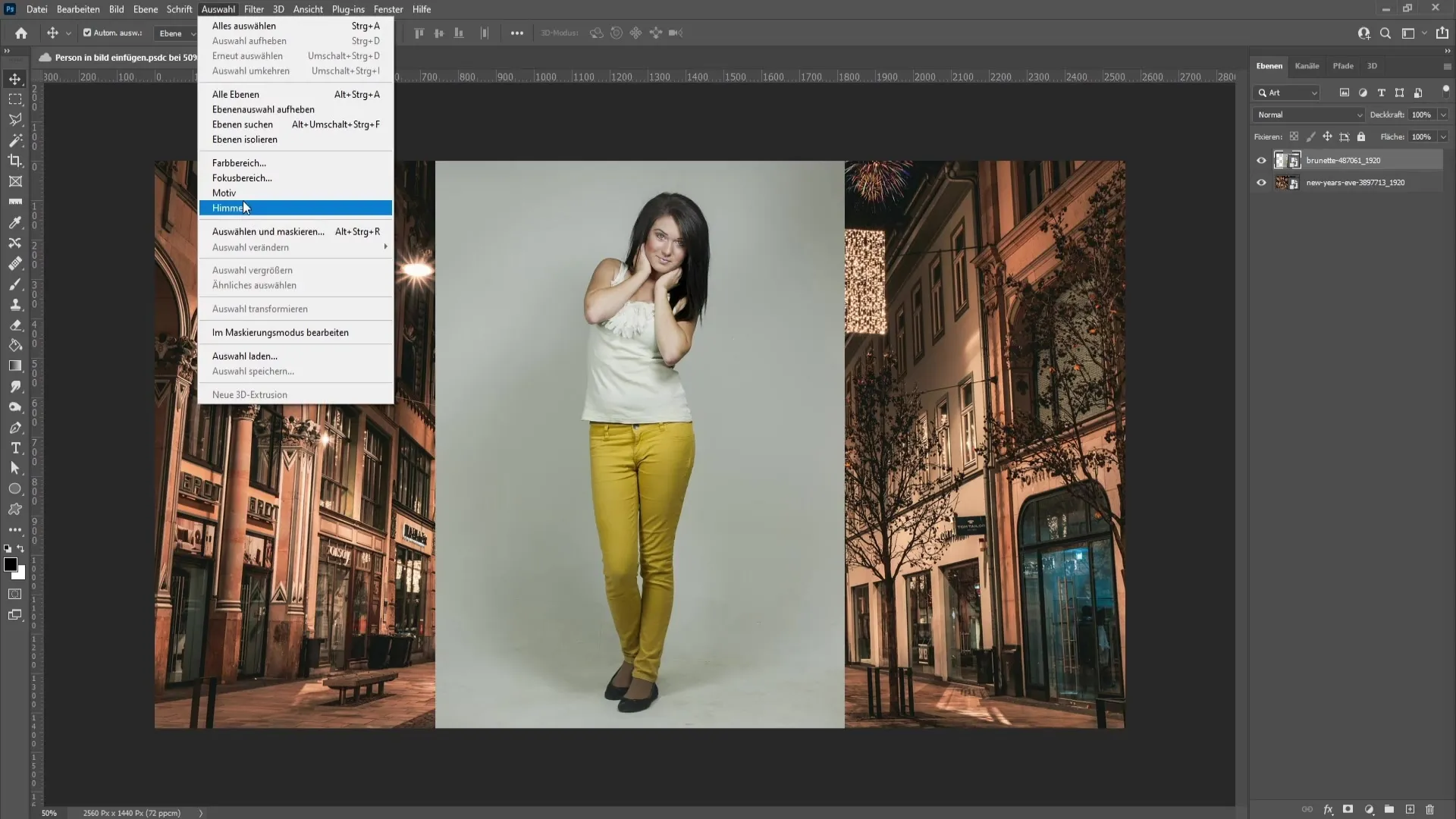 Realistically inserting people into images - Step-by-step guide