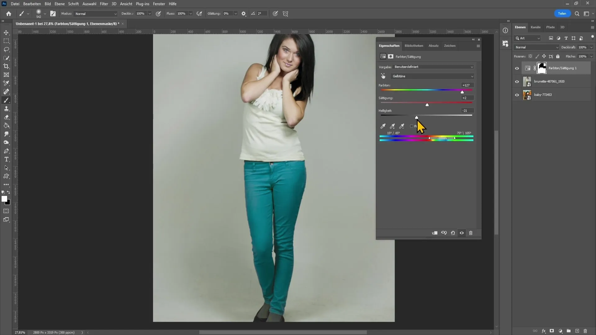 Cambio de color en Photoshop - Instrucciones paso a paso