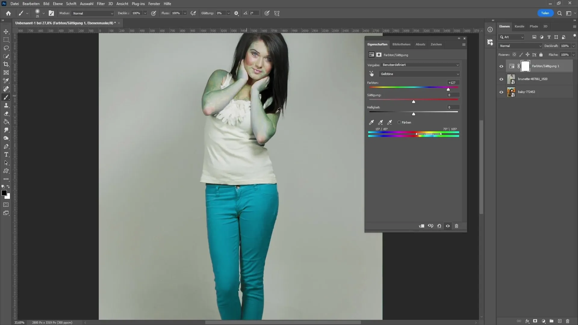 Cambio de color en Photoshop - Instrucciones paso a paso