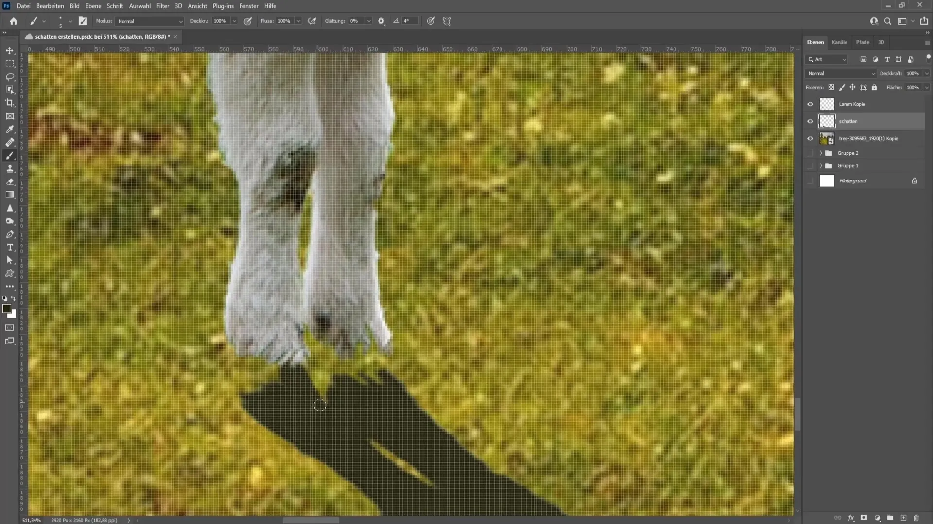 Tips untuk menciptakan bayangan yang terlihat realistis di Photoshop