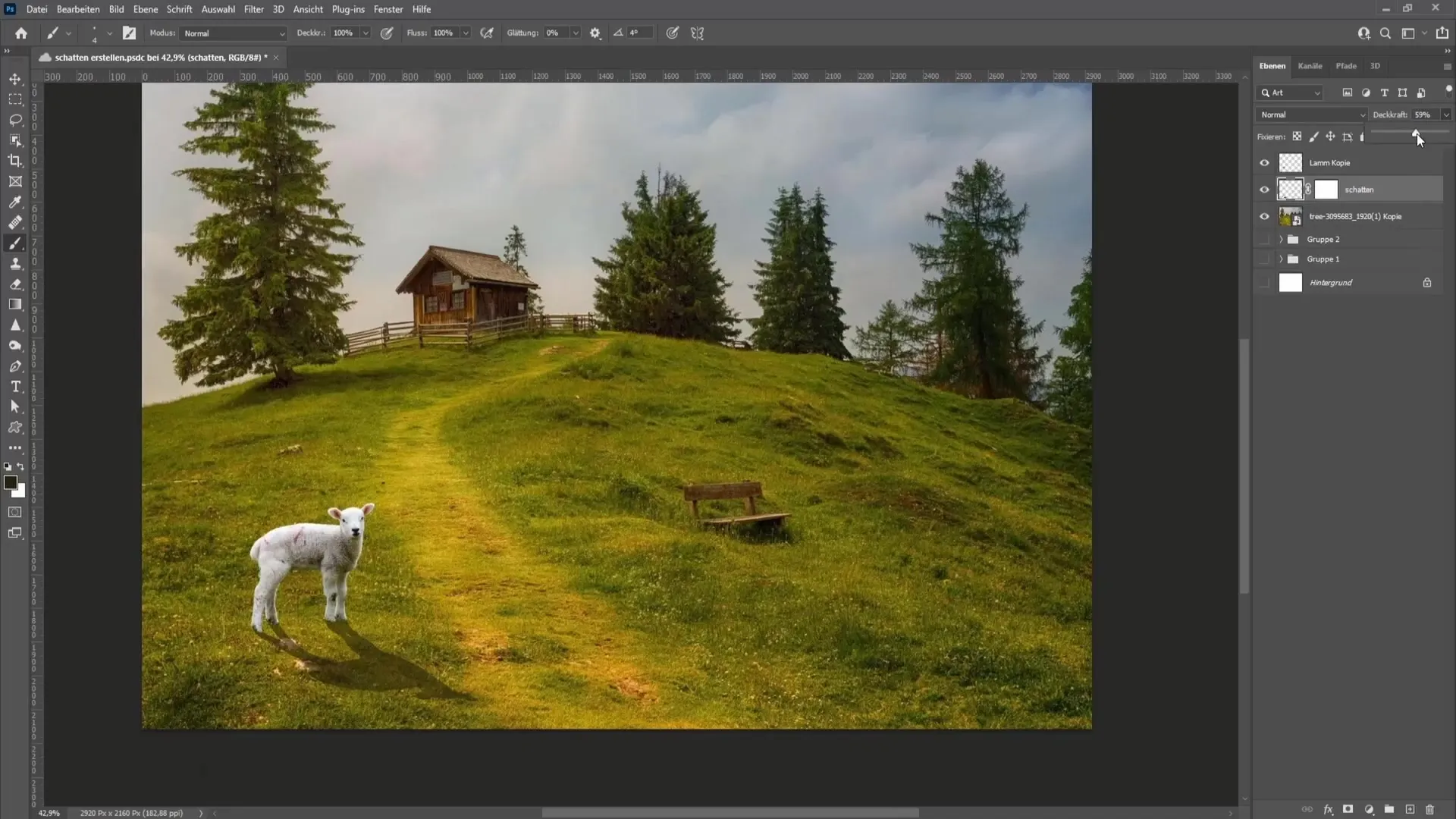 Tips untuk membuat bayangan yang terlihat realistis di Photoshop