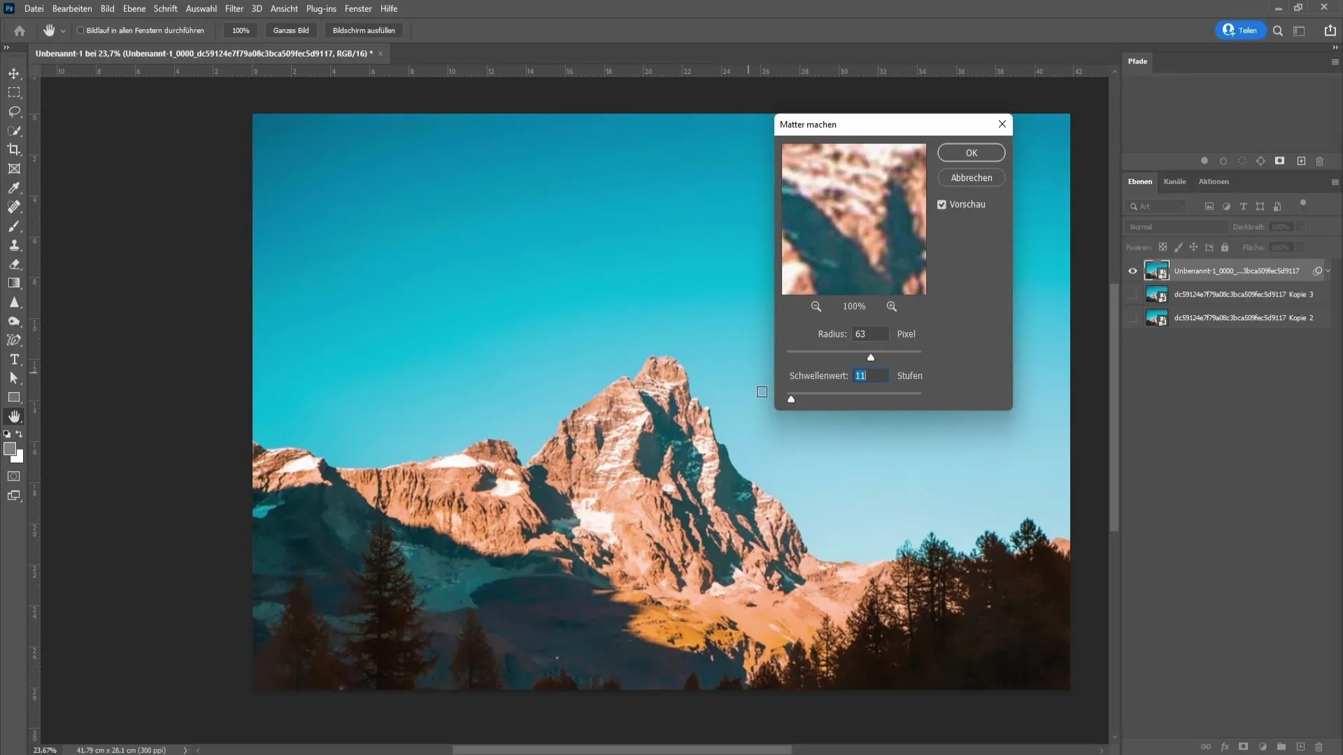 Supprimer efficacement les transitions tonales dans Photoshop