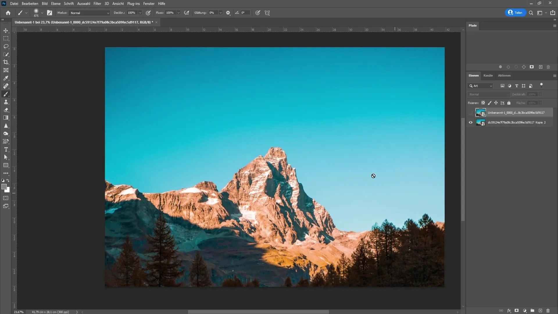 Remove tonal breaks in Photoshop effectively