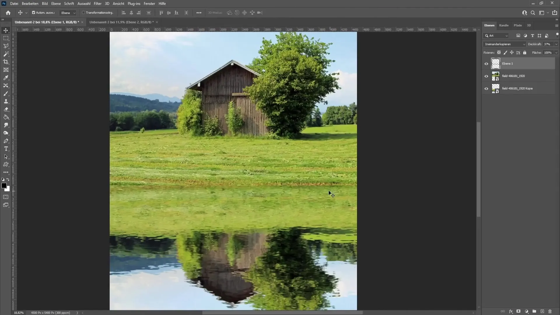 Efficient techniques for creating water reflections in Photoshop