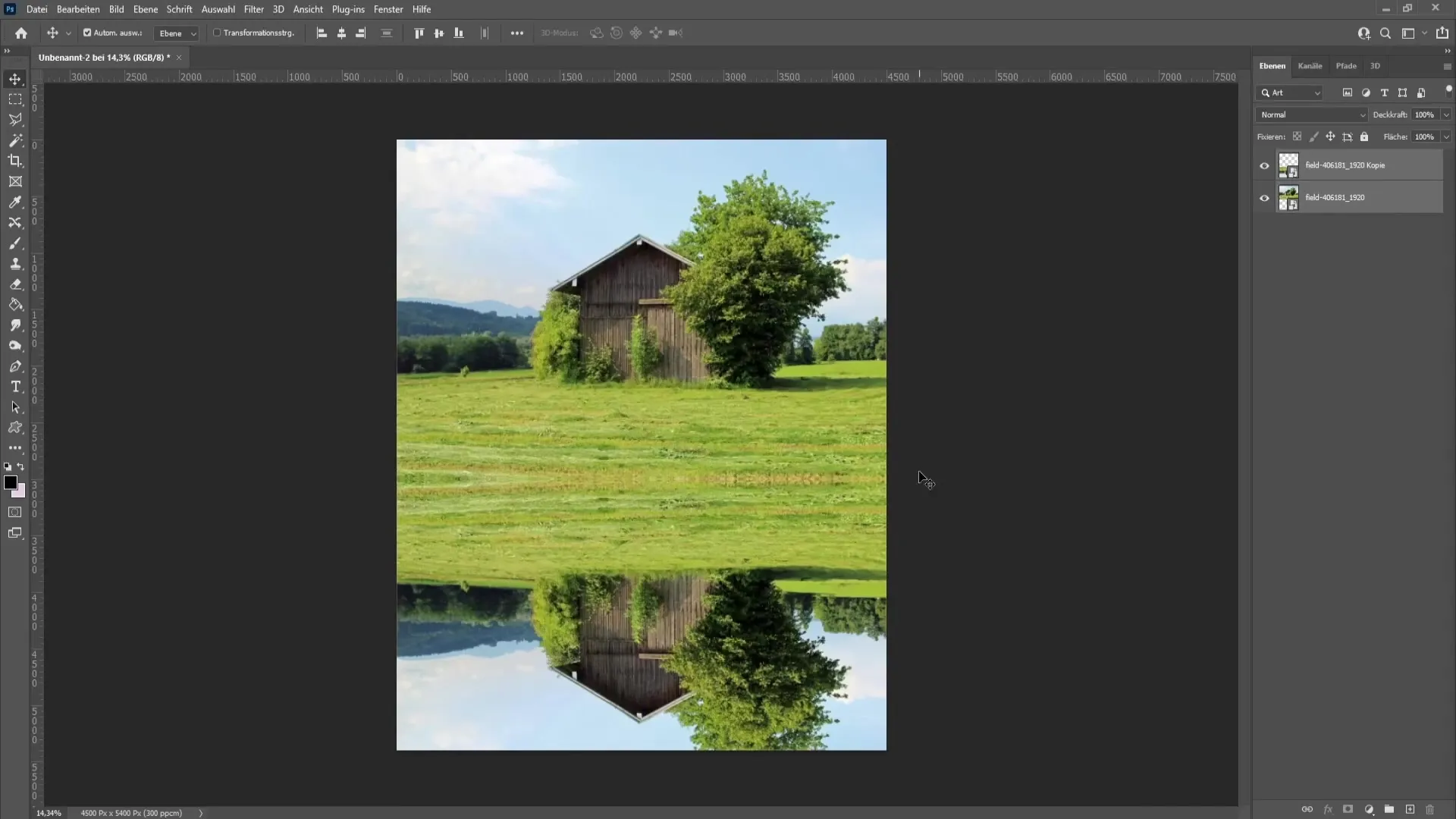 Efficient techniques for creating water reflections in Photoshop