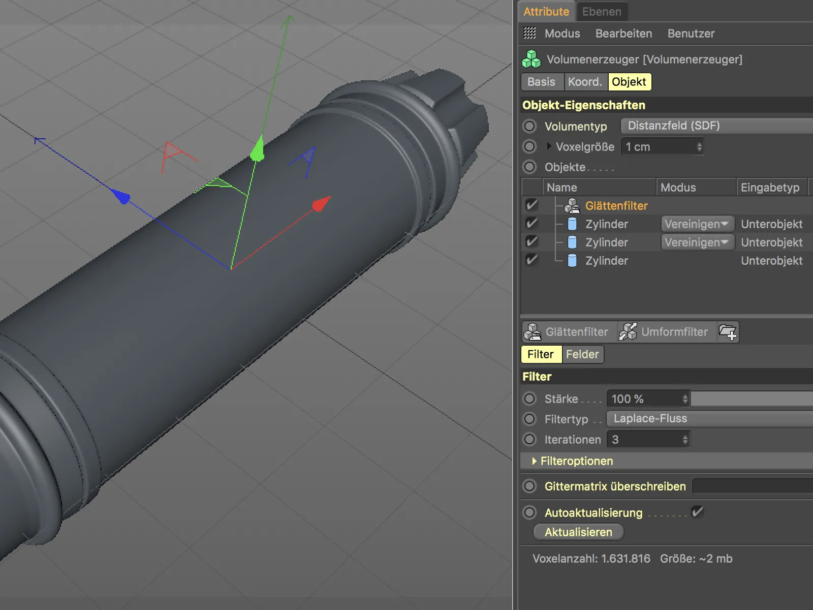 Nuovo nel rilascio 20 - Modellazione basata sul volume con OpenVDB.