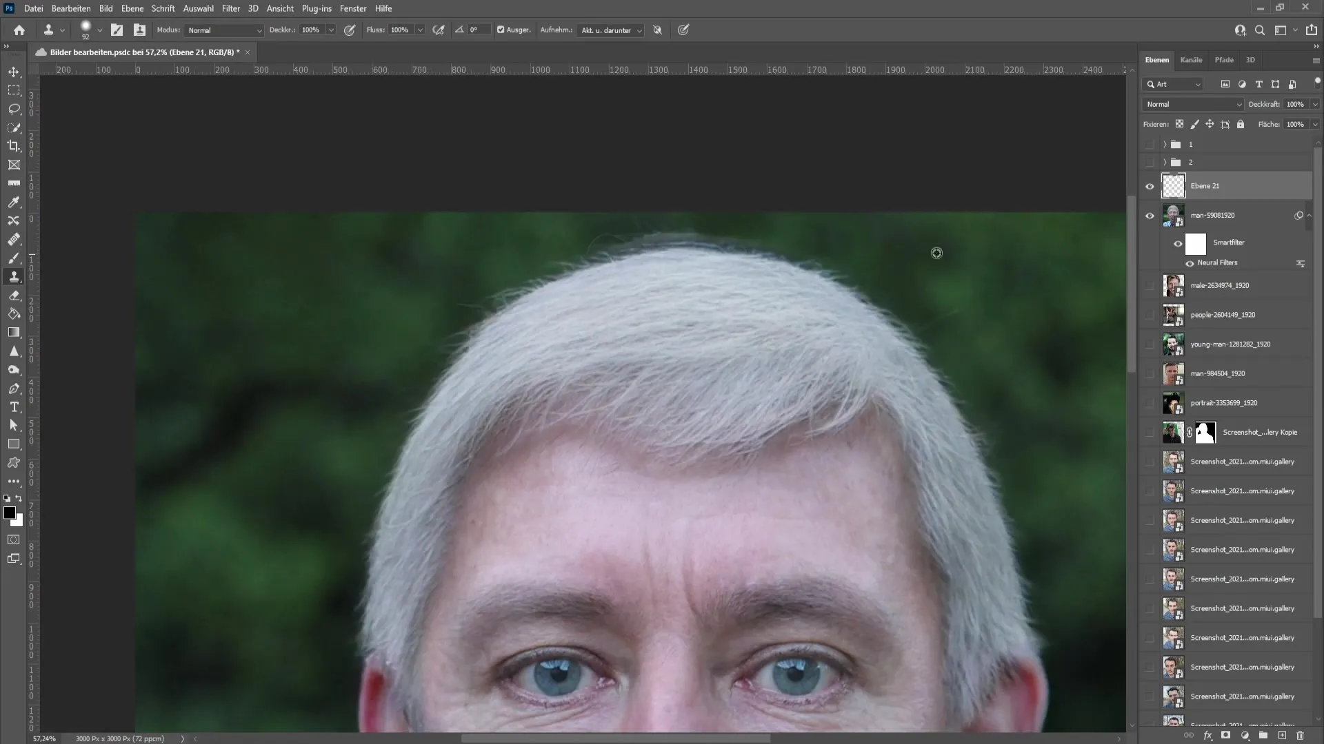 Make people look older - This is how it works with Photoshop