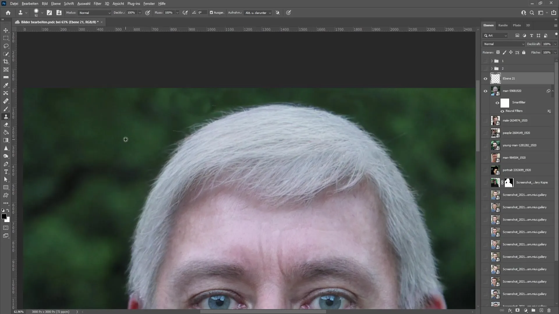 Making people look older - This is how it works with Photoshop