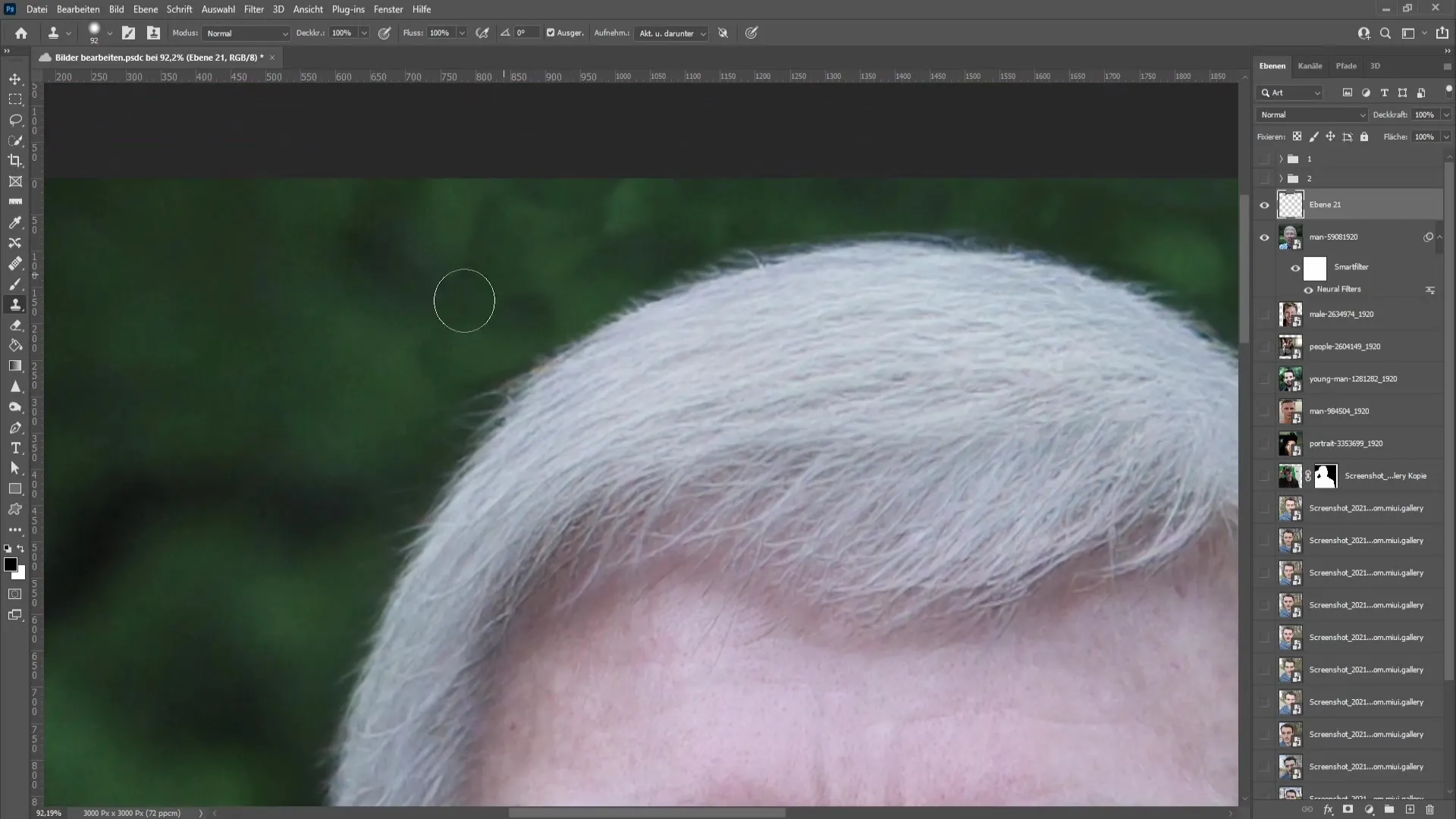 Making people look older - This is how it works with Photoshop