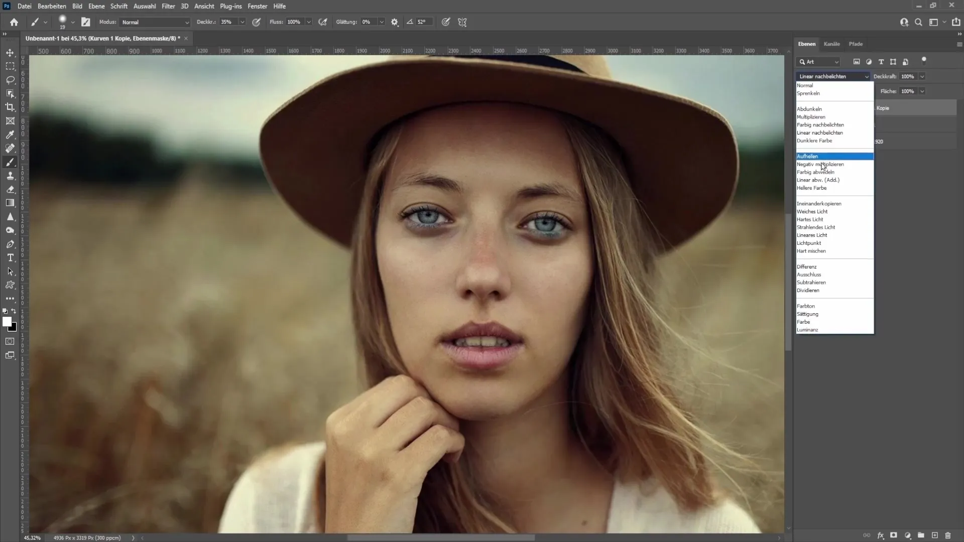 Brighten and recolor eyes effectively in Photoshop