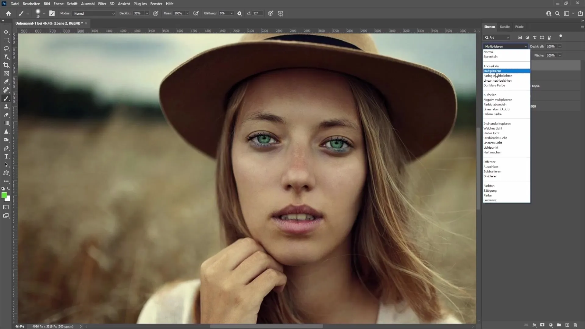 Brighten and recolor eyes effectively in Photoshop