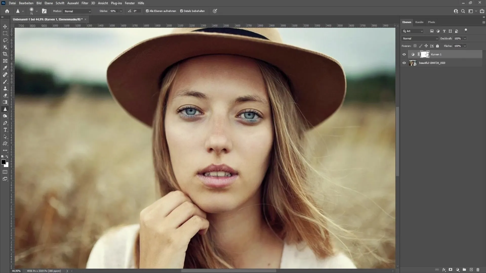 Brighten and recolor eyes effectively in Photoshop