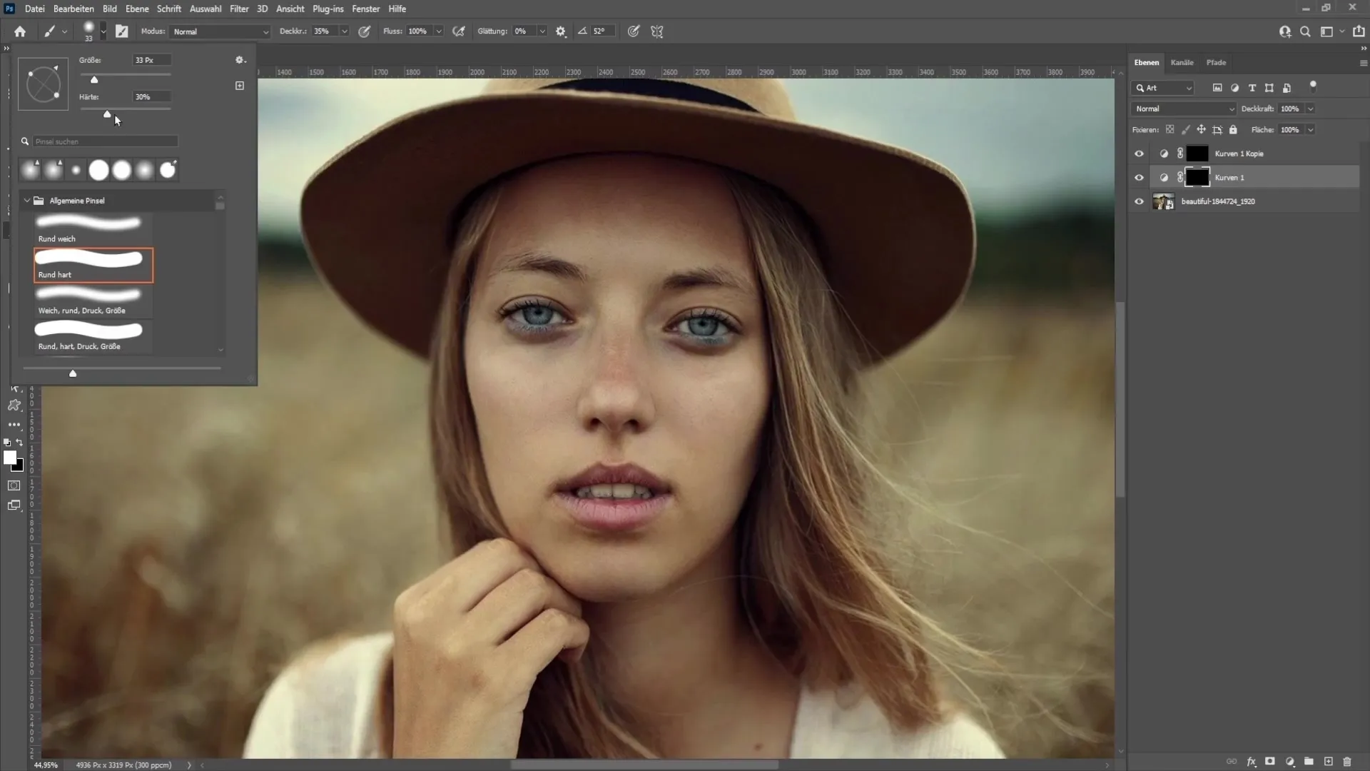 Brighten and recolor eyes effectively in Photoshop