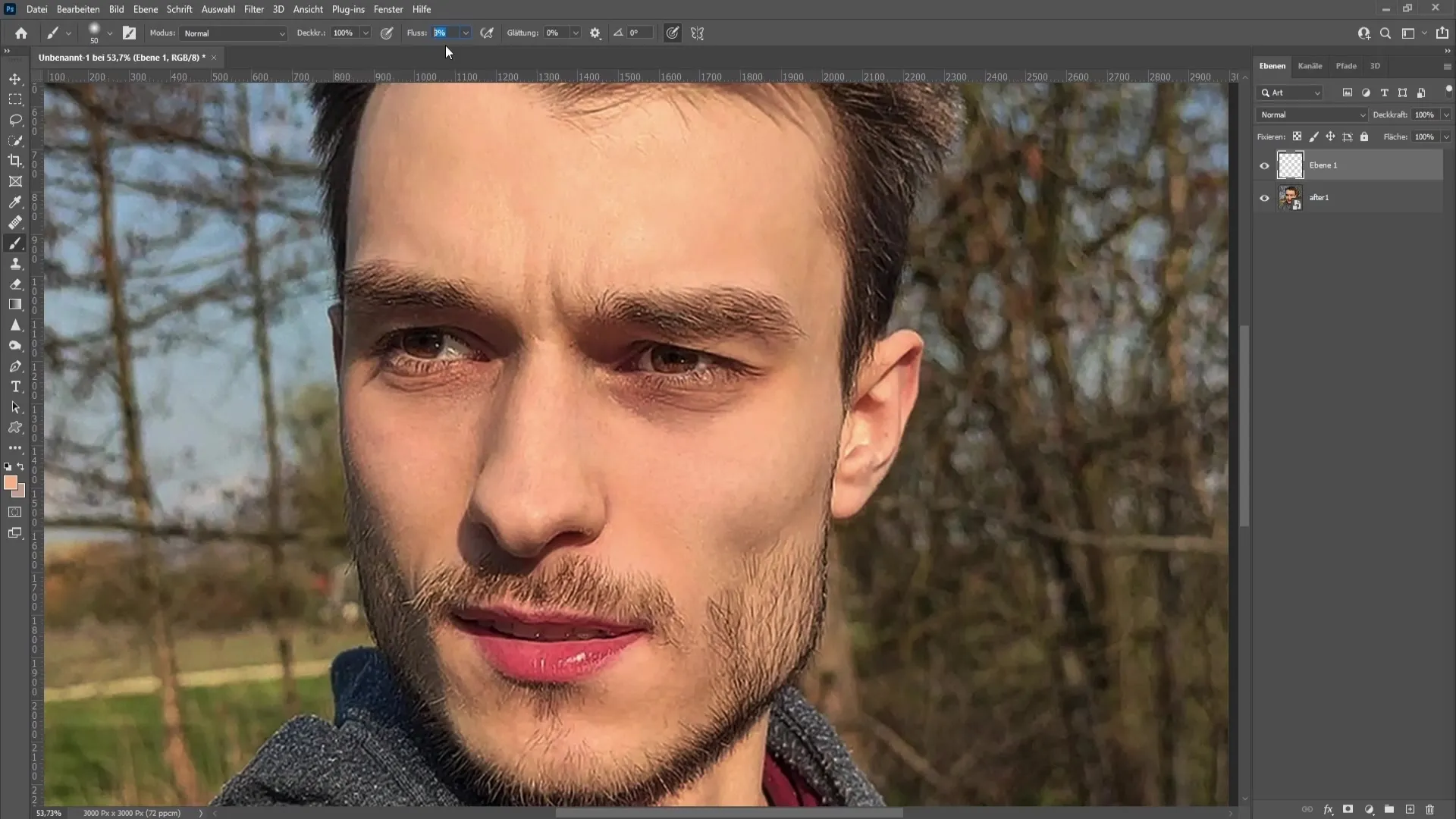 Removing dark circles under the eyes with Photoshop - A step-by-step guide