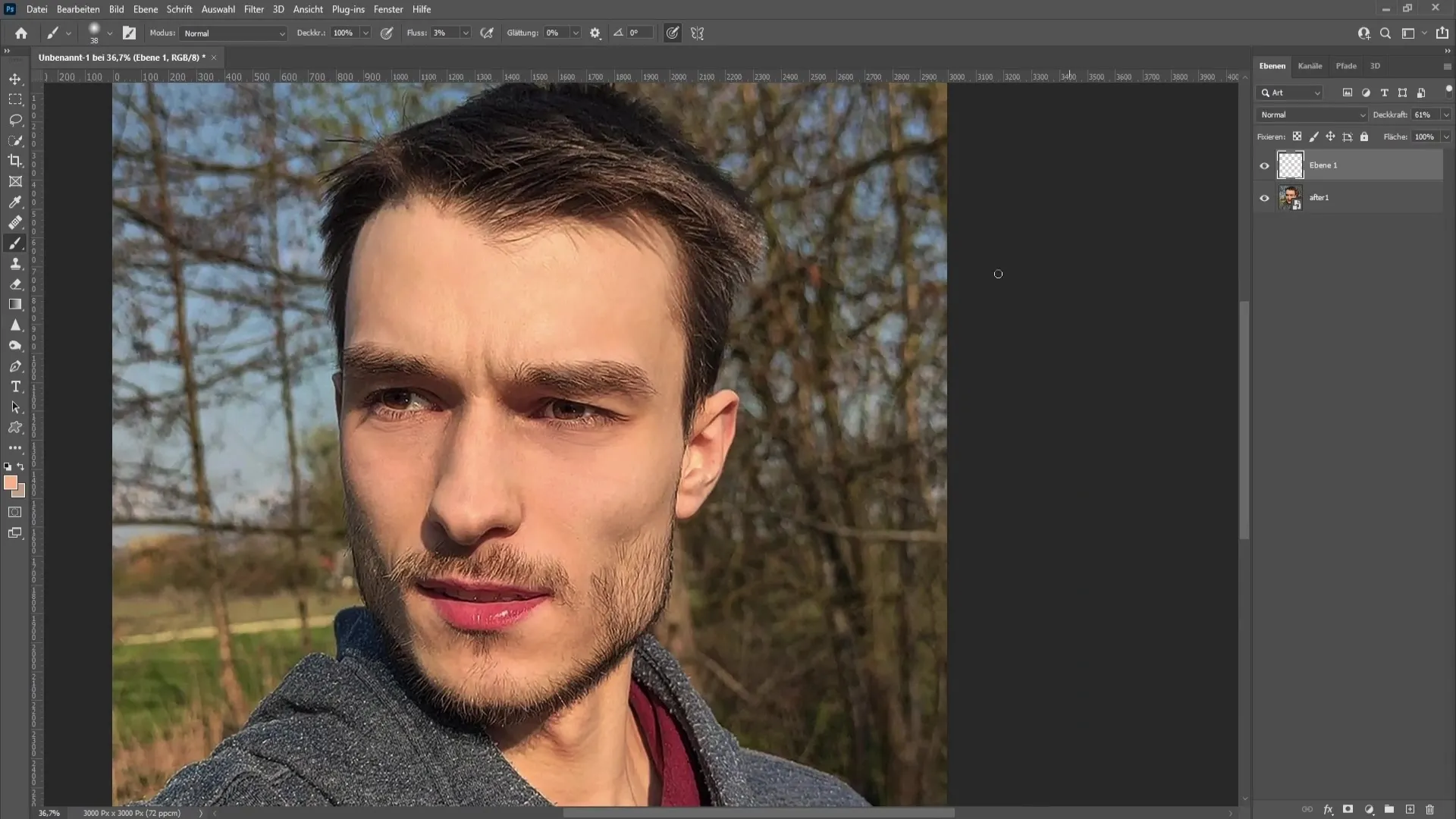 Remove dark circles under the eyes with Photoshop - A step-by-step guide