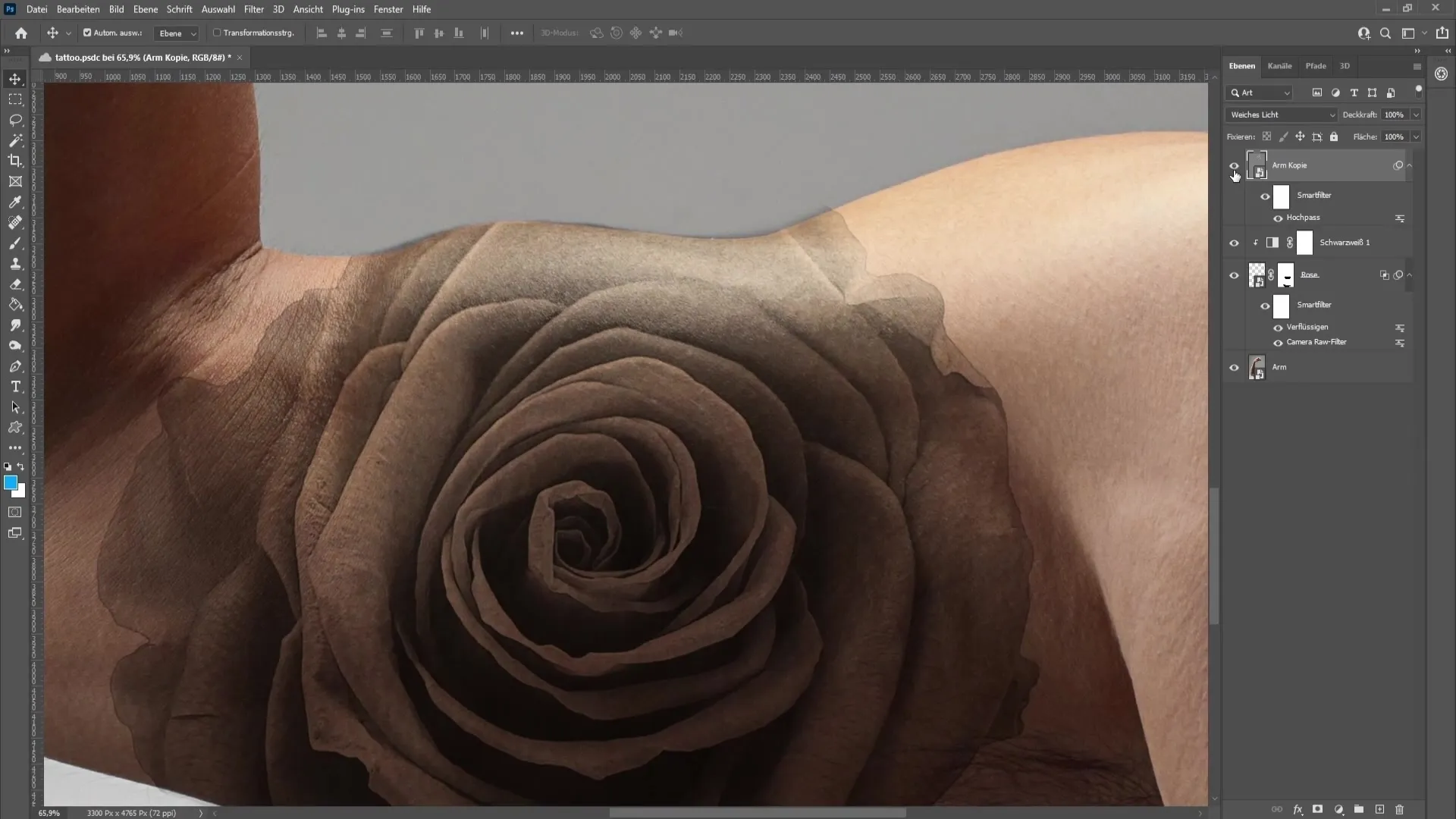 Creating a tattoo in Photoshop: Step-by-step guide for realistic designs