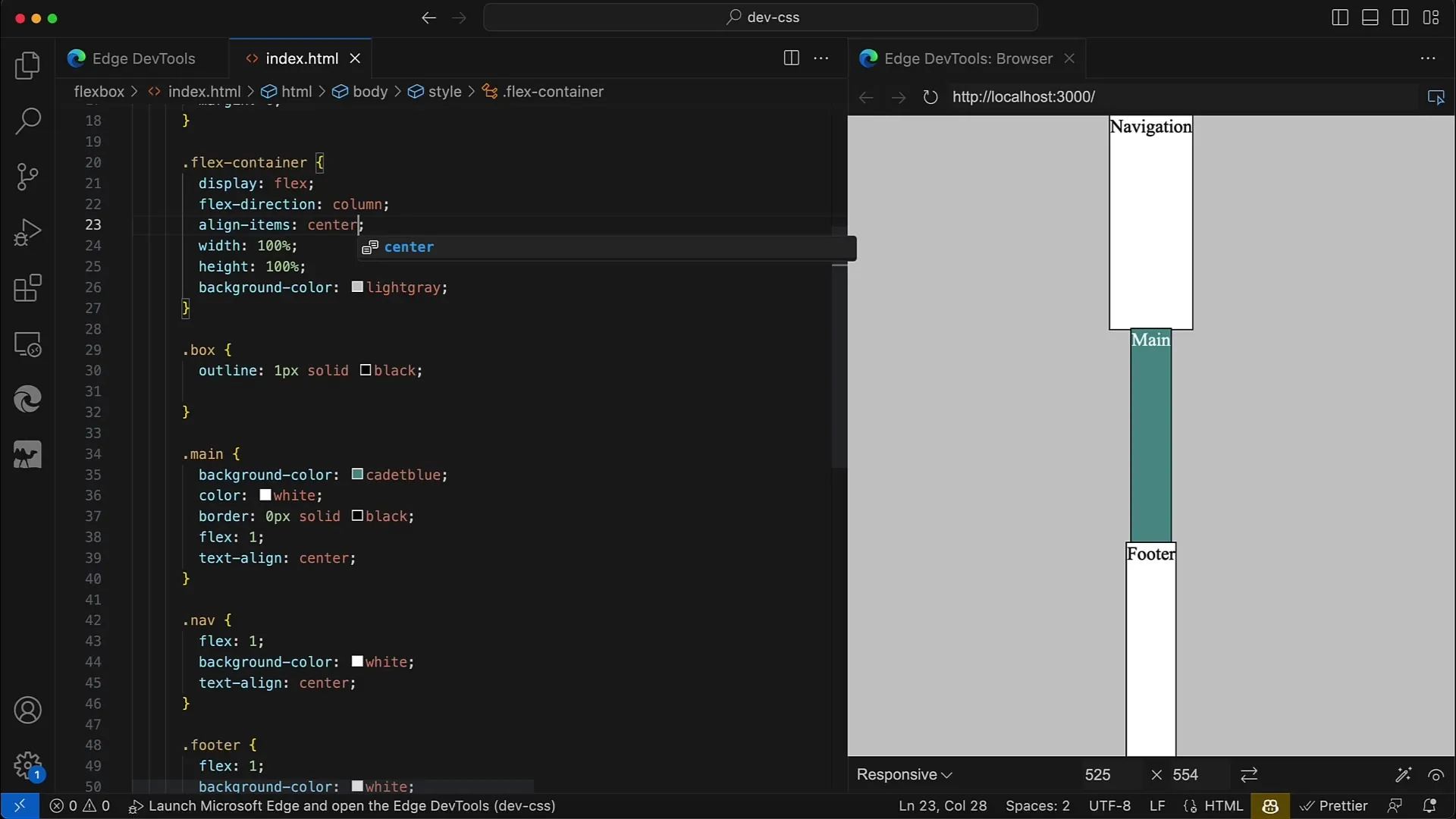 Flexbox: Individual alignment using Align-Items and Align-Self