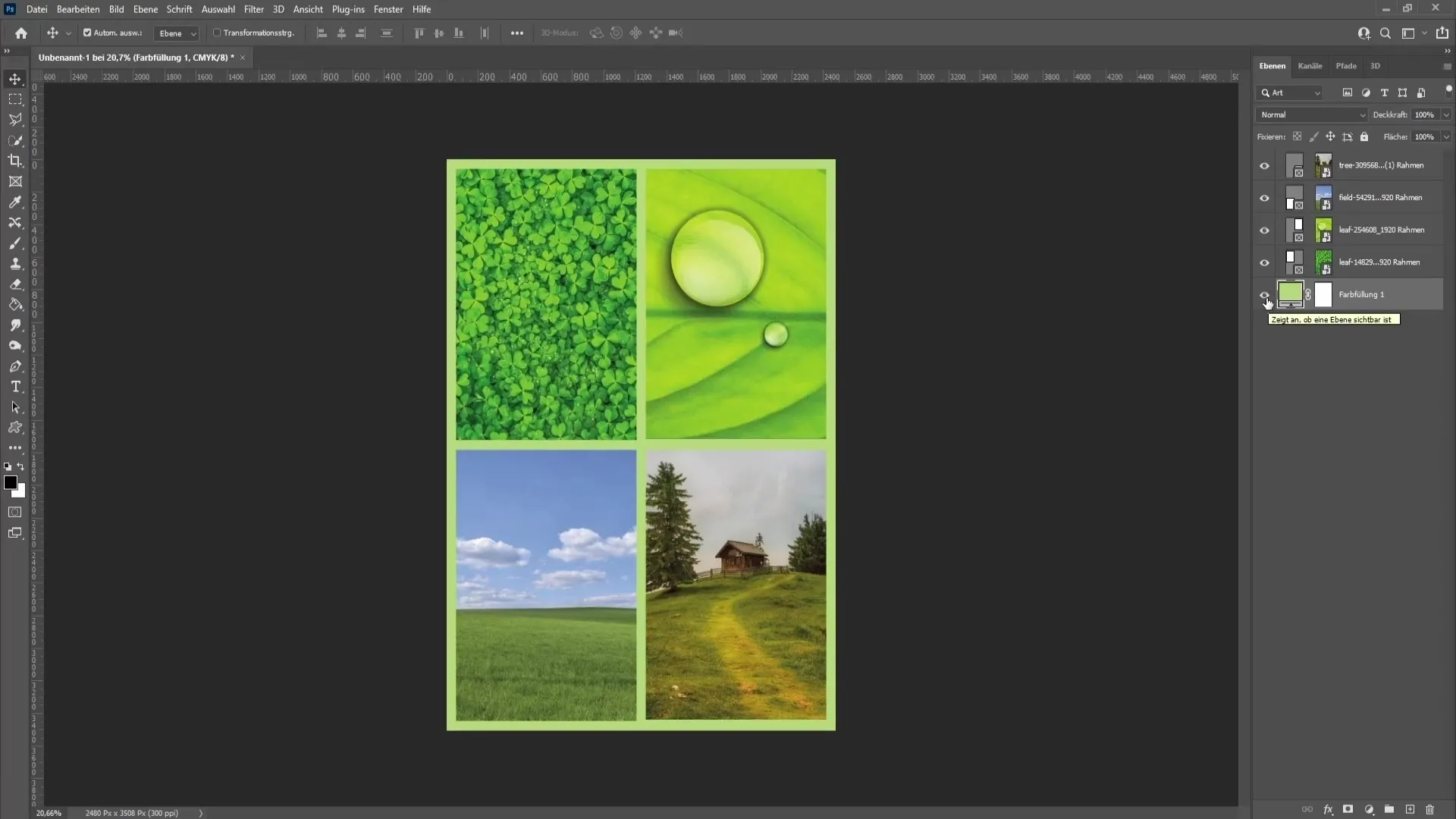 Create your own photo collage in Photoshop