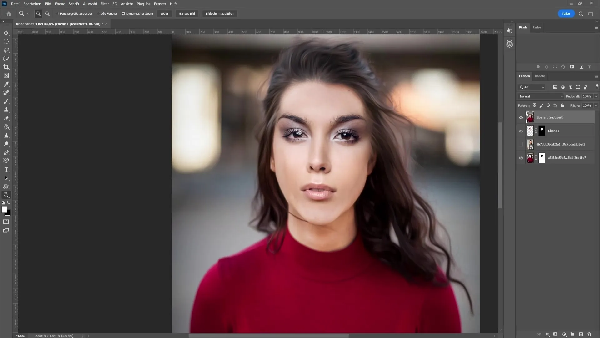 Faster face swap in Photoshop