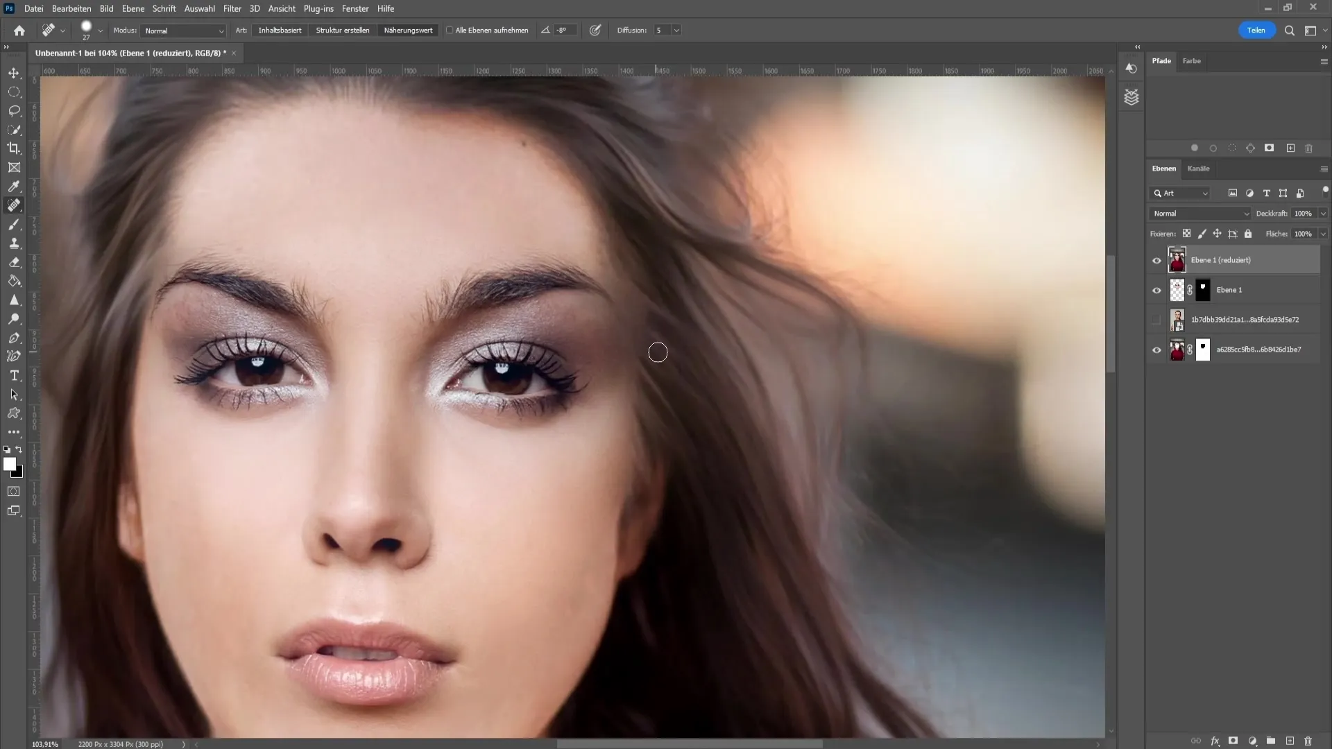 Faster face exchange in Photoshop