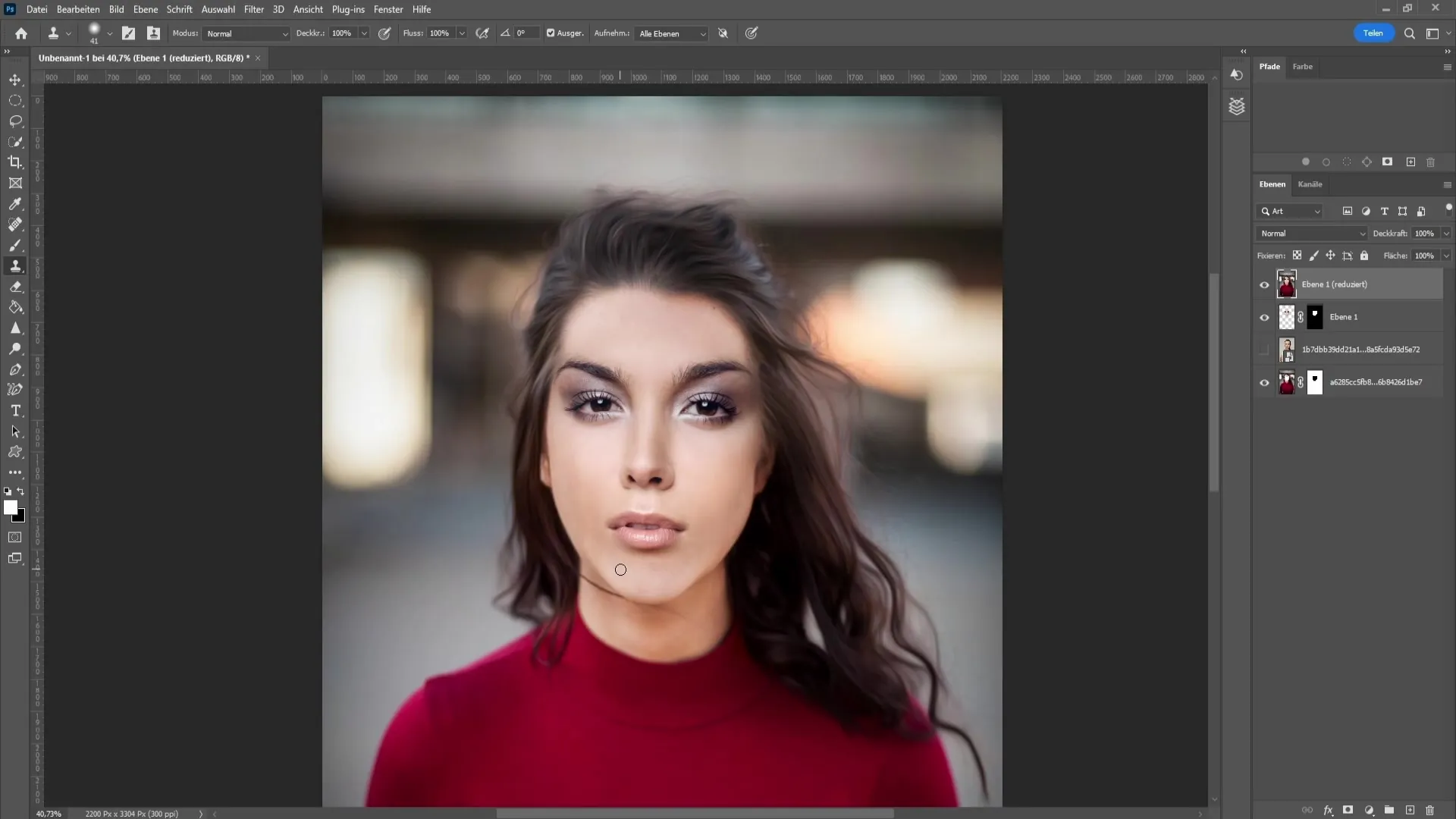 Faster face swap in Photoshop