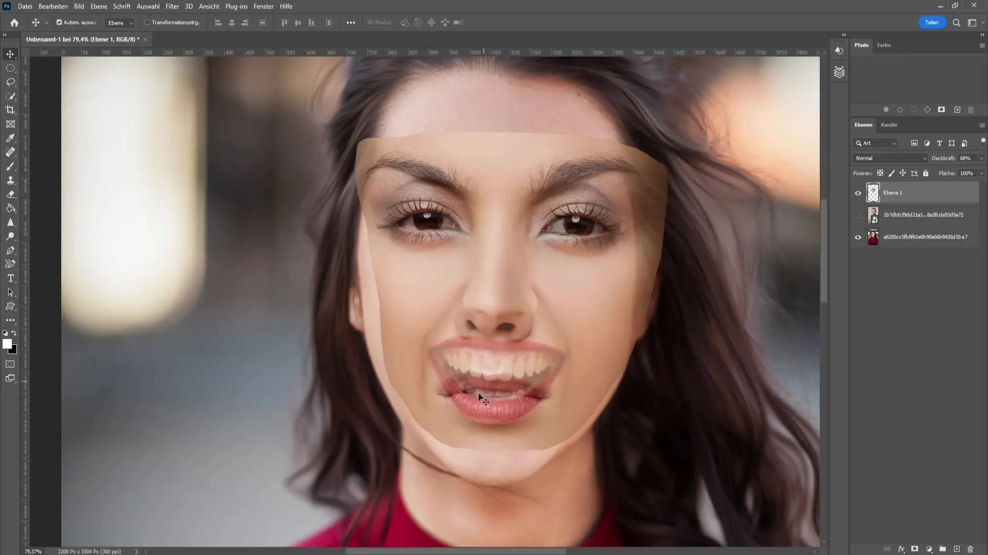 Échange rapide de visage dans Photoshop