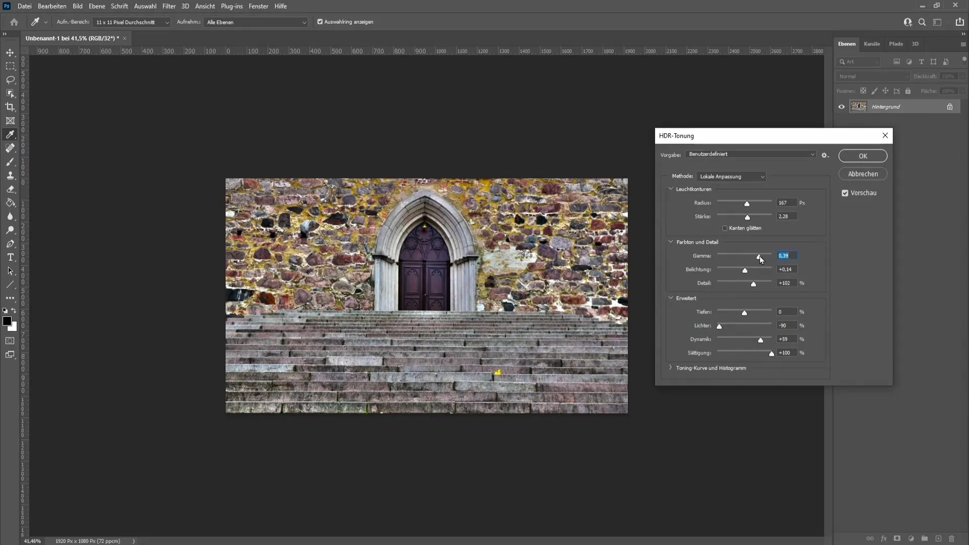 HDR toning for impressive images in Photoshop