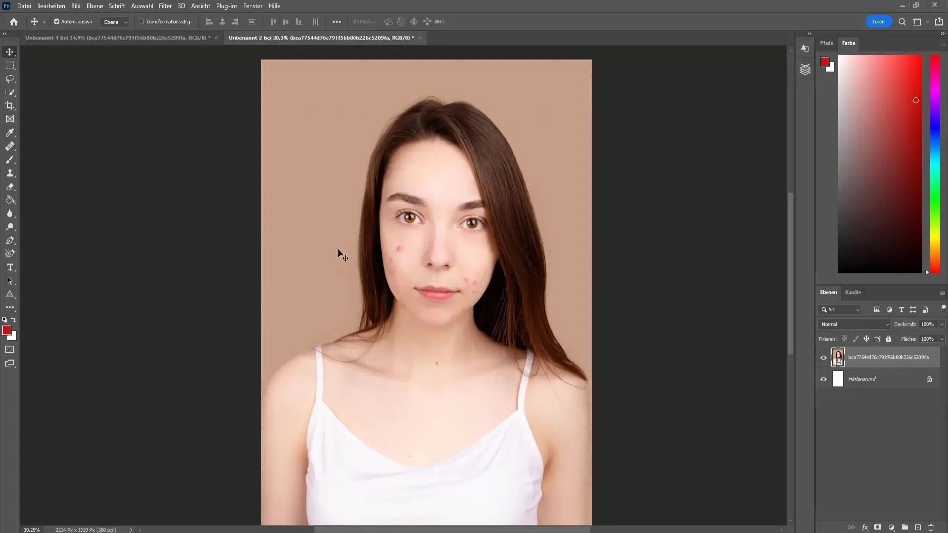 Professional face editing in Photoshop for beginners