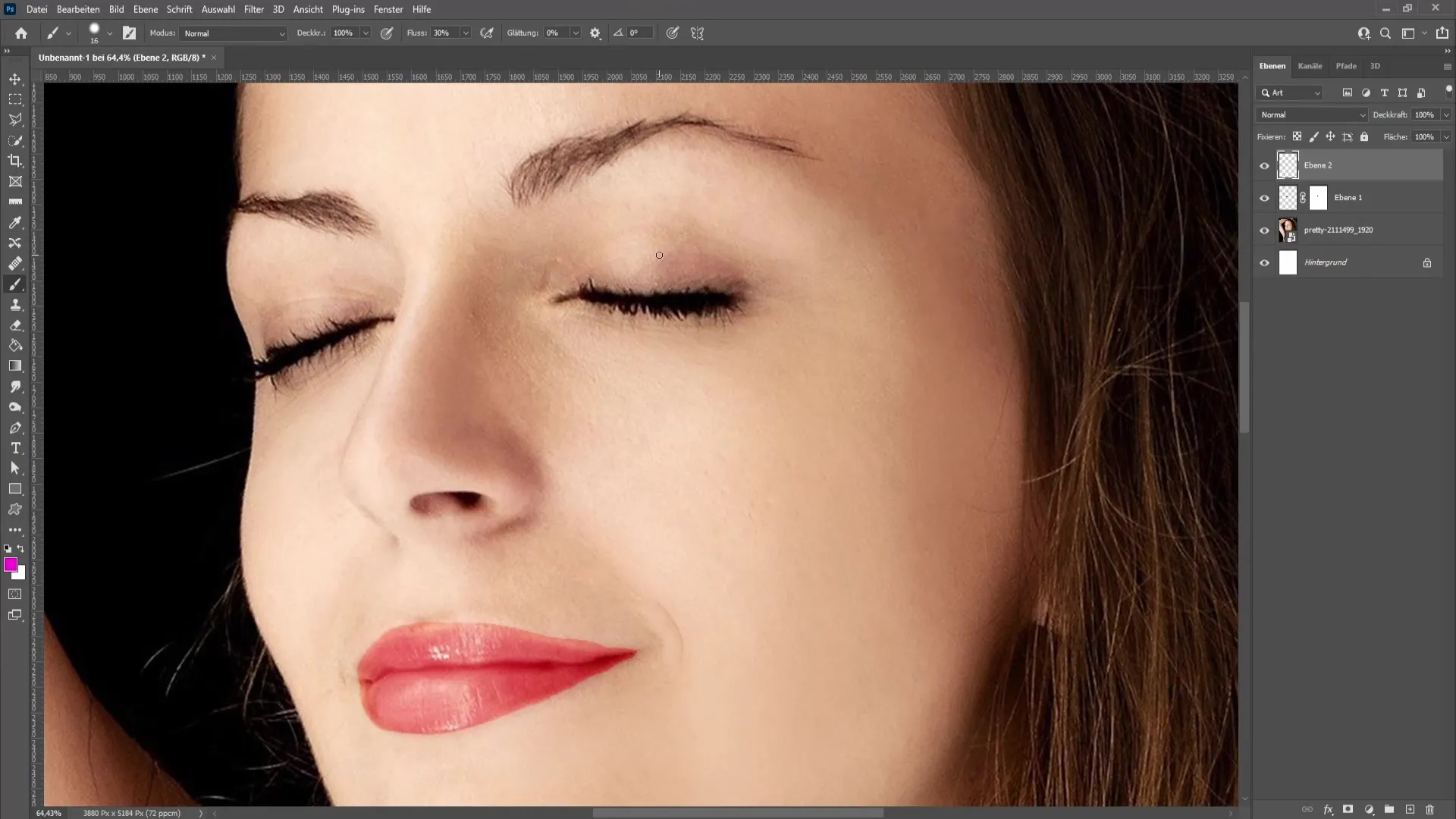 Digital make-up techniques in Photoshop