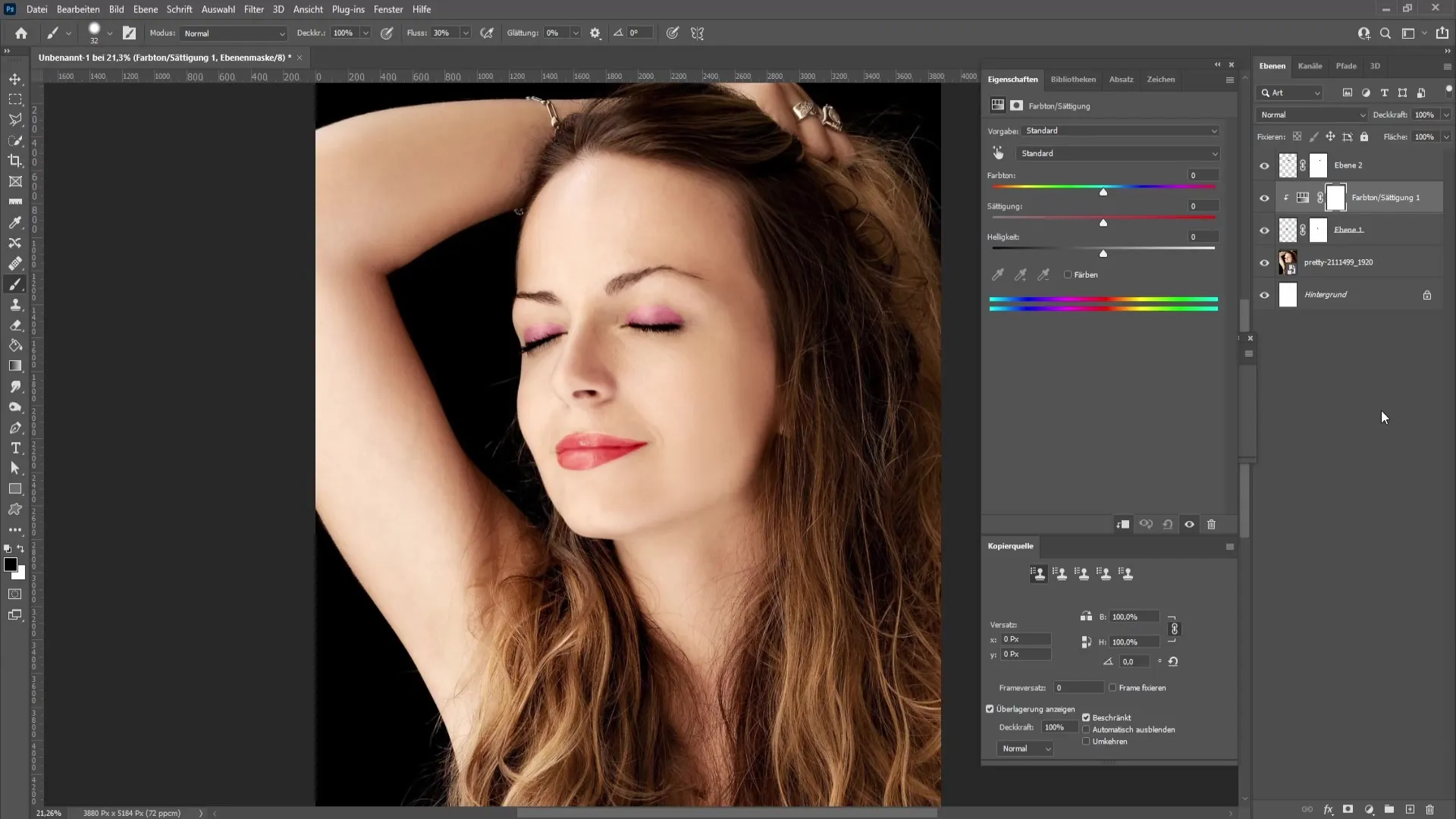 Teknik make-up digital di Photoshop