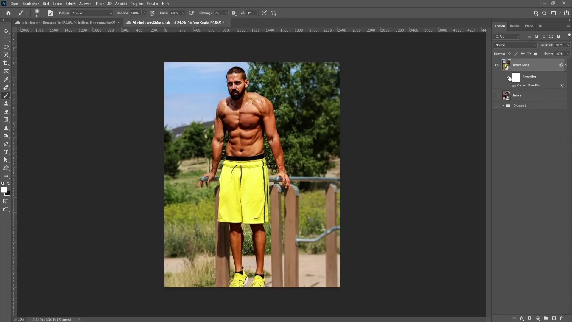 Muscles in Photoshop: techniques efficaces pour des résultats impressionnants