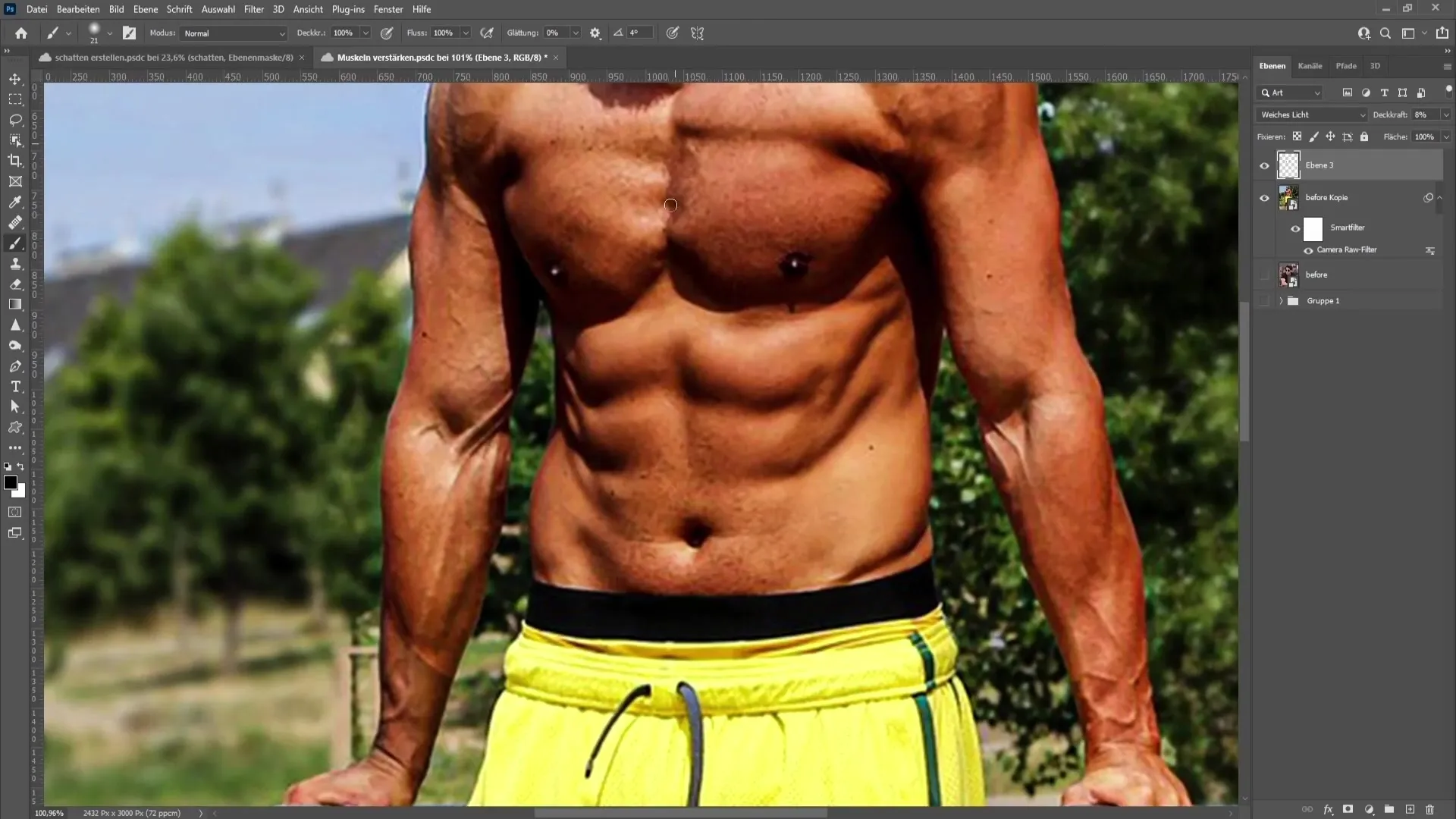 Muscles in Photoshop: Effective techniques for impressive results