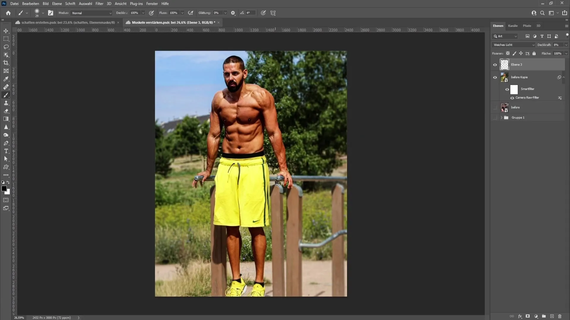 Muscles in Photoshop : Techniques efficaces pour des résultats impressionnants