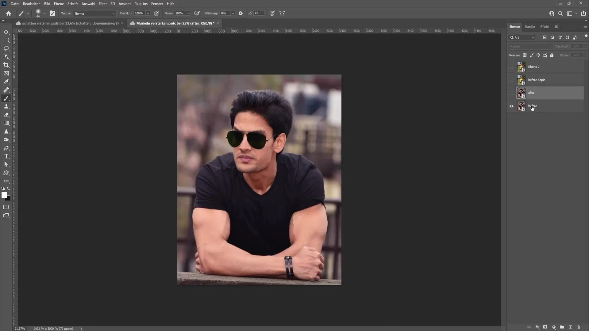 Muscles in Photoshop: Effective techniques for impressive results