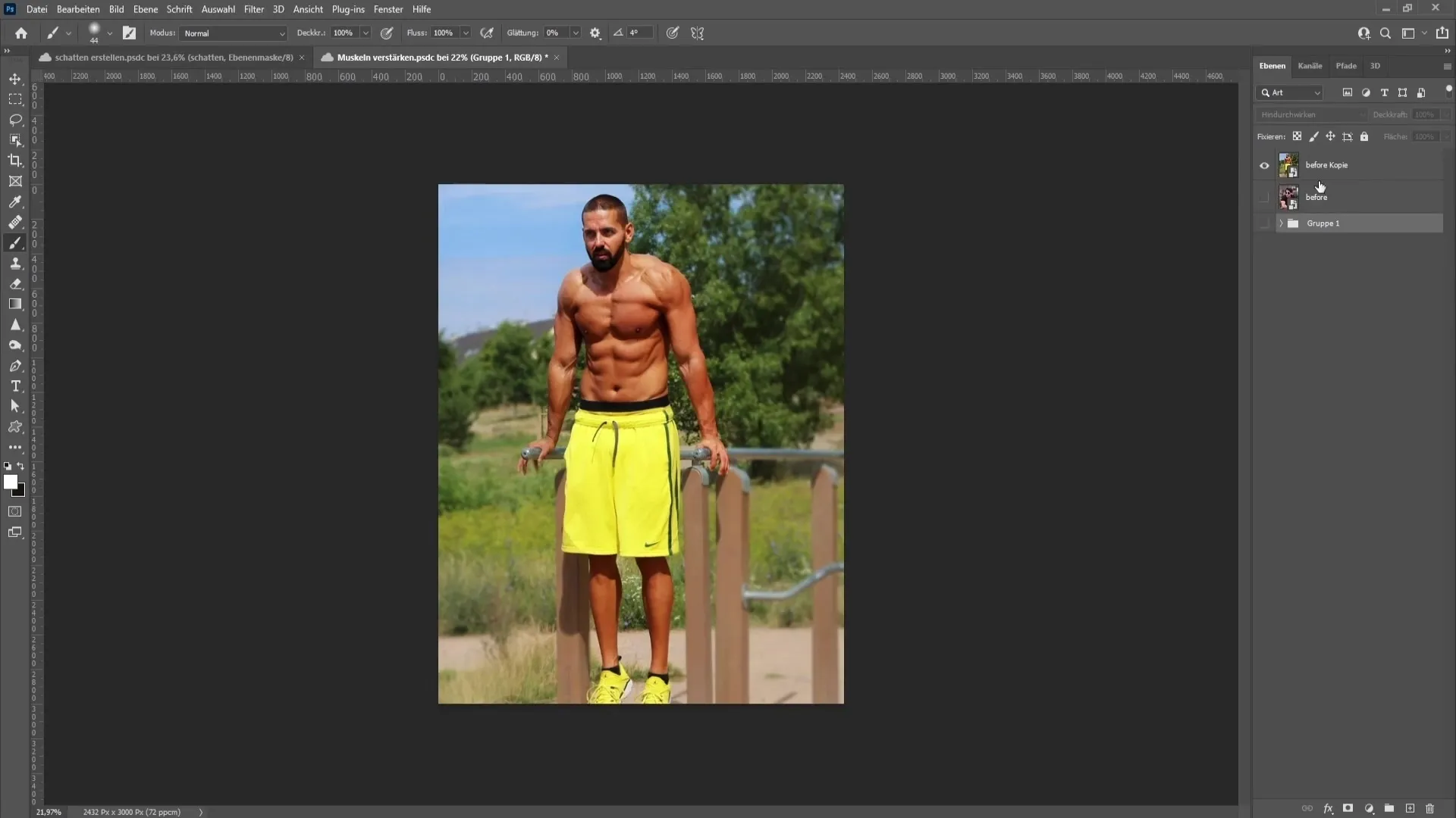 Muscles in Photoshop: Effective techniques for impressive results