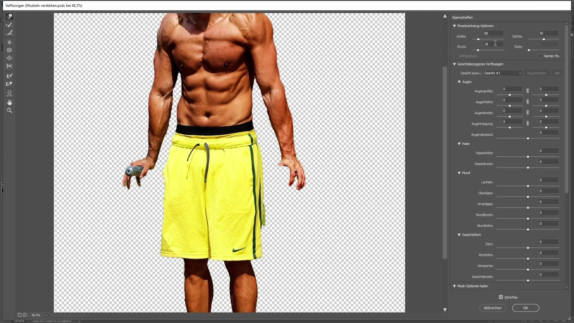 Muscles in Photoshop: Effective techniques for impressive results