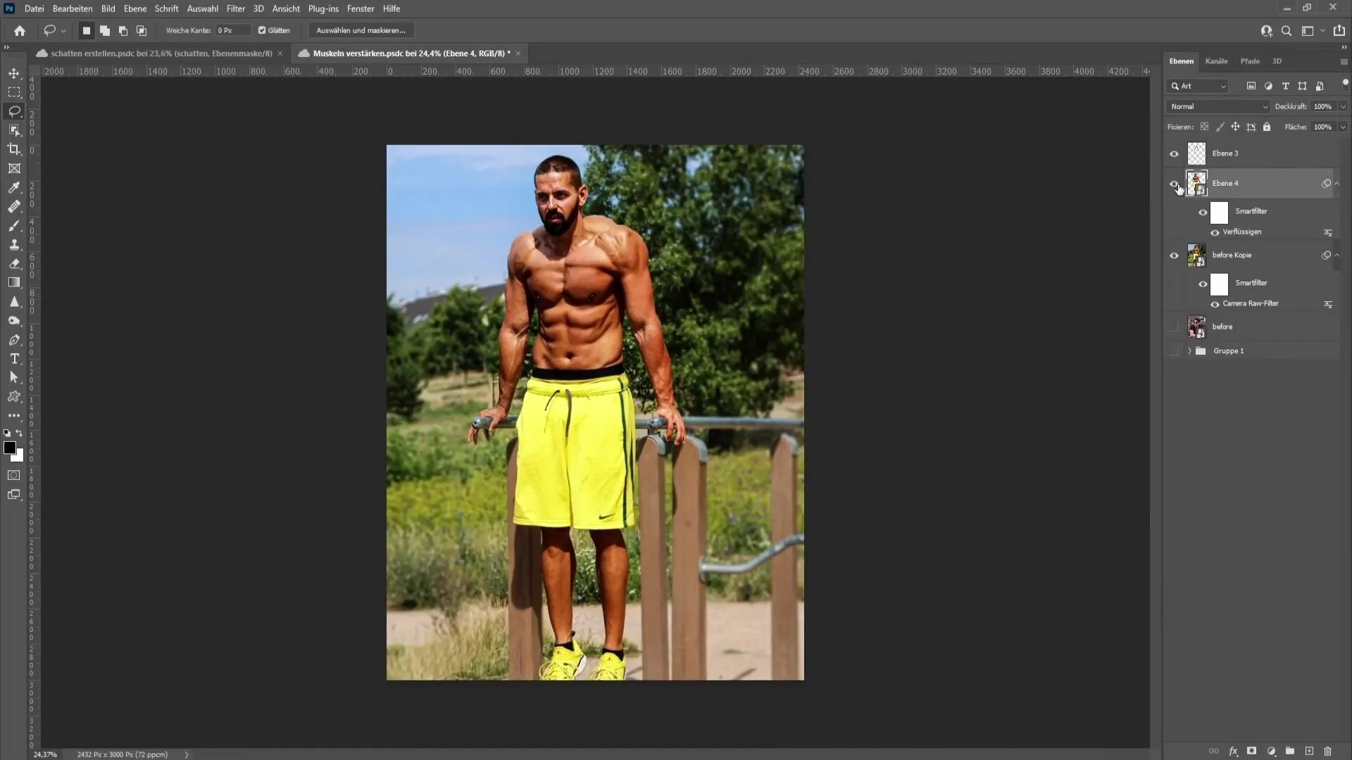 Muscles en Photoshop : Techniques efficaces pour des résultats impressionnants