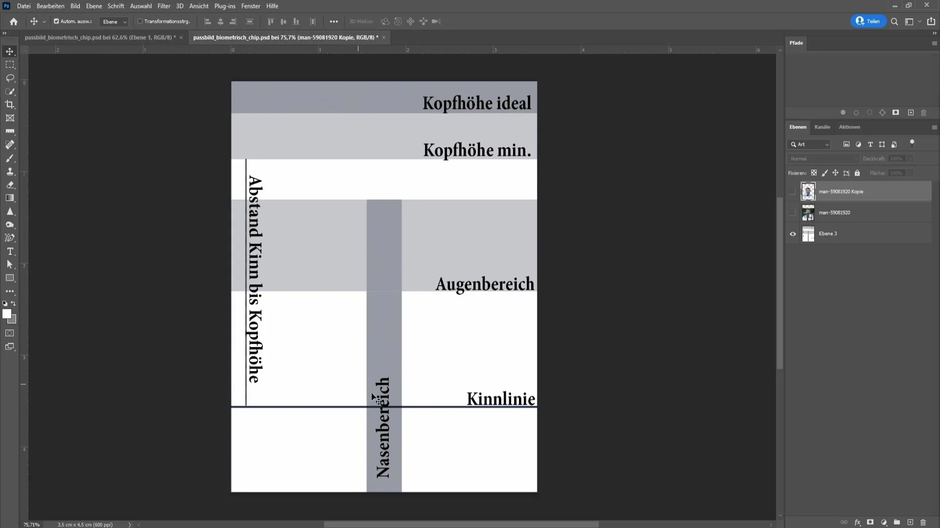 Crear tú mismo una foto de carné profesional - Instrucciones paso a paso