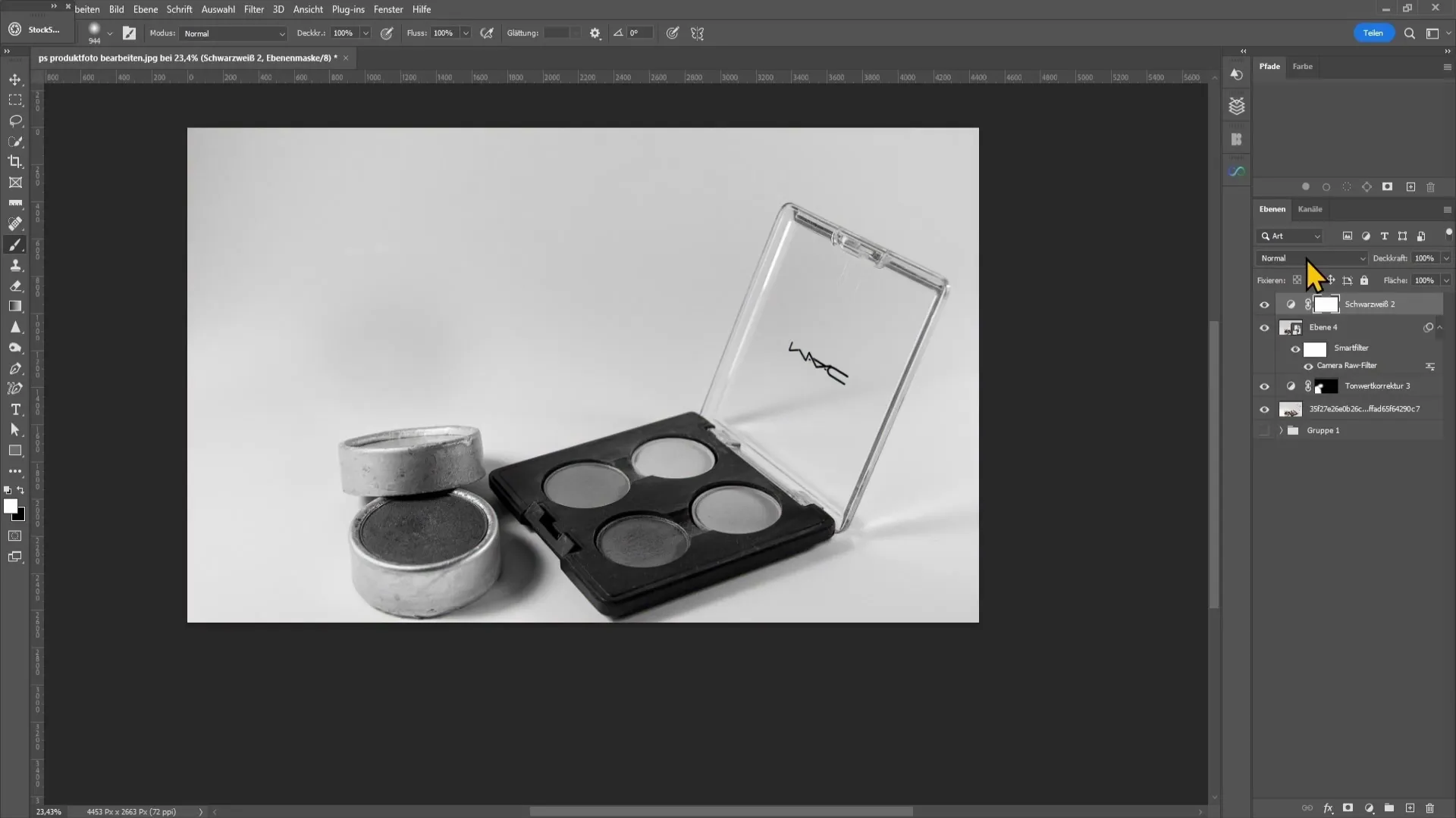 Strokovno urejanje produktne fotografije z Photoshopom Profesionalna obdelava produktne fotografije z Photoshopom