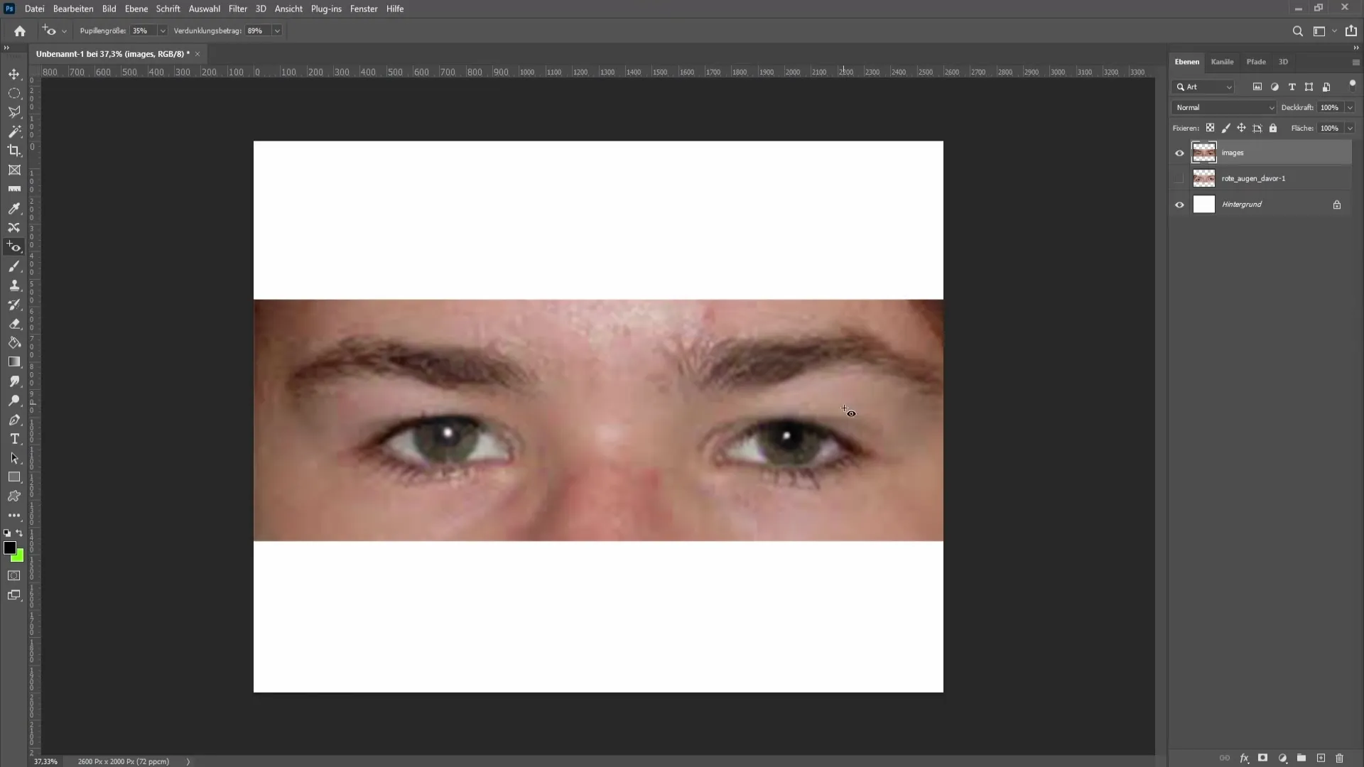 Supprimer les yeux rouges dans Photoshop - C'est aussi simple que cela