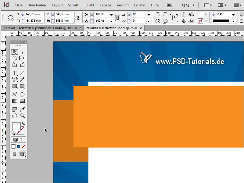 Création d'affiches avec Adobe InDesign - Partie 2 : Effet ruban