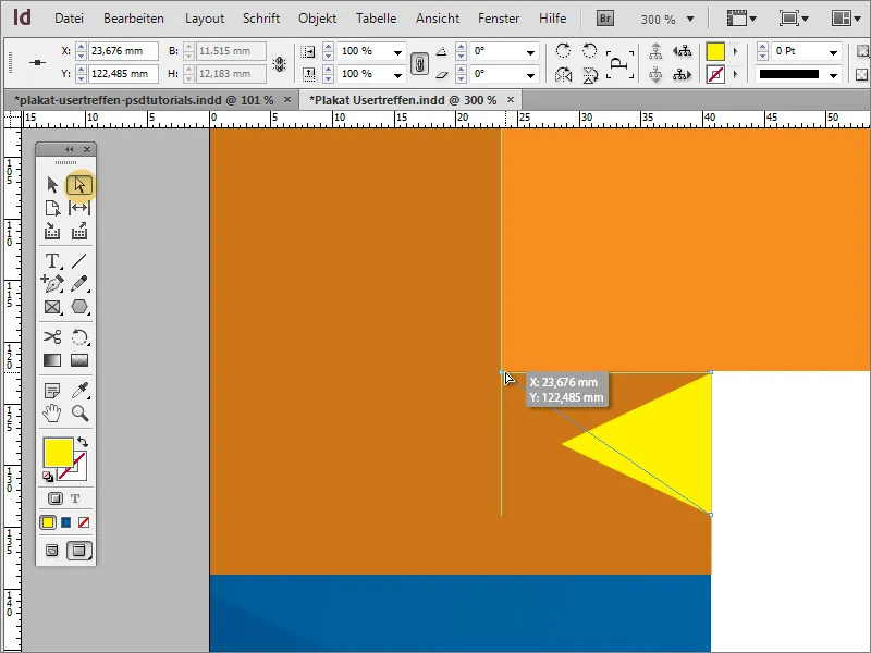 Skapa affisch i Adobe InDesign - Del 2: bandeffekt